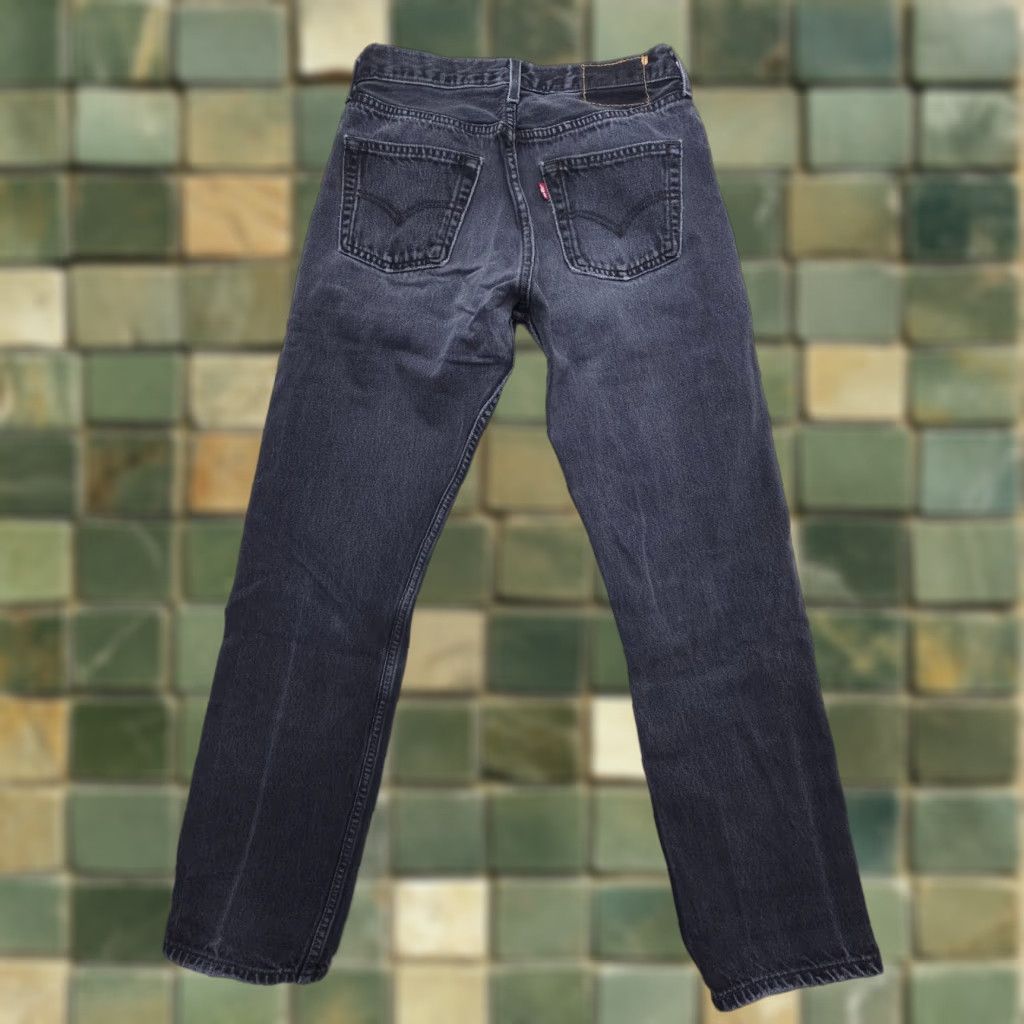 Levi's VTG Levi's 501 Jeans Mens 30 x 32 Button Fly Straight Denim Black 90s 501 Series Vintage Classic American Mens Regular Fit Size US 30 / EU 46 - 1 Thumbnail