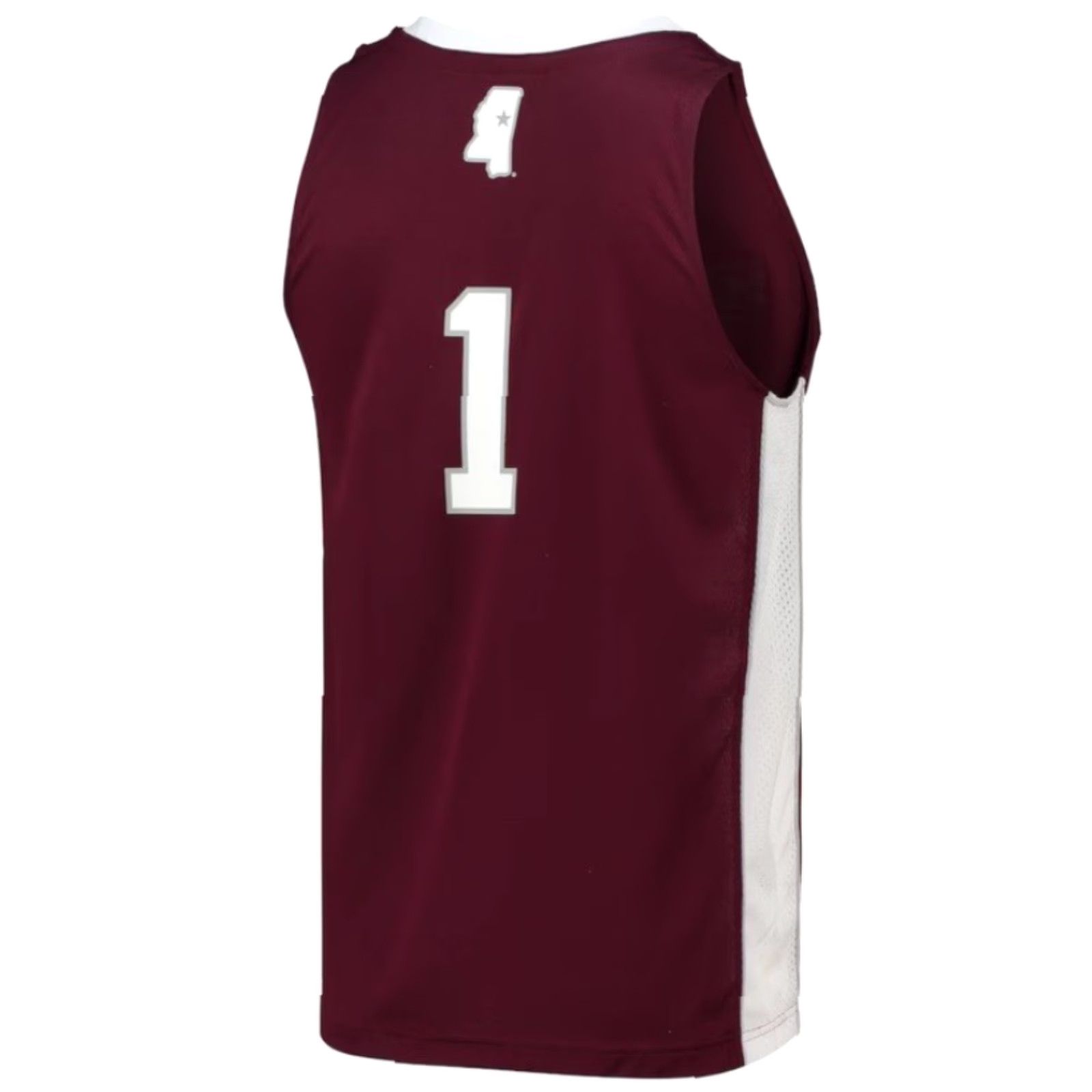 Adidas adidas Mississippi State Bulldogs #1 Swingman Jersey M Maroon Mens Basketball Sleeveless Pullover Round Neck Athletic Activewear State Theme Size US M / EU 48-50 / 2 - 3 Thumbnail
