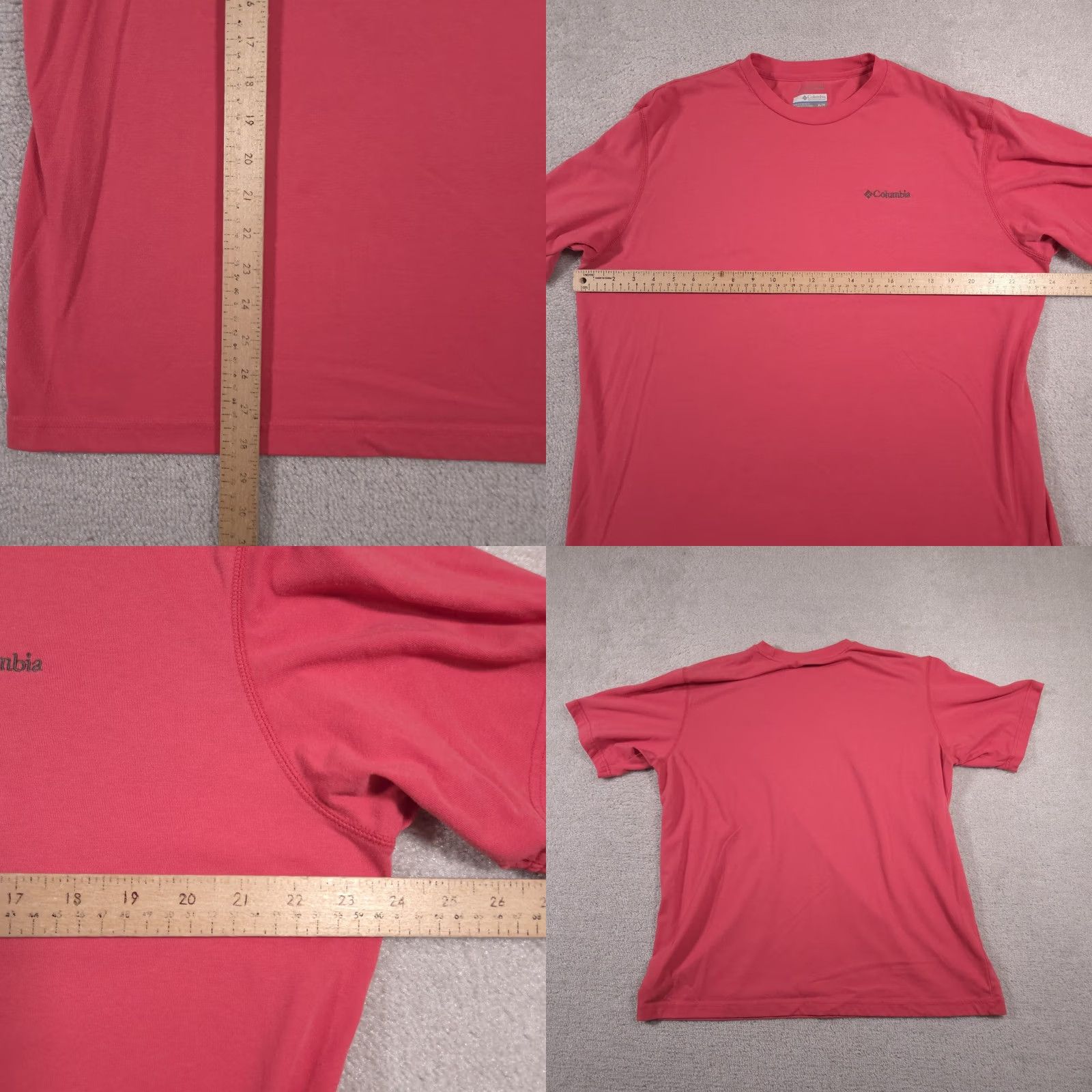 Logo 7 Columbia Shirt Mens XL Red Omni-Wick Performance Tee Lightweight Outdoors Logo Shirt Mens XL Red Omni-Wick Size US XL / EU 56 / 4 - 8 Thumbnail