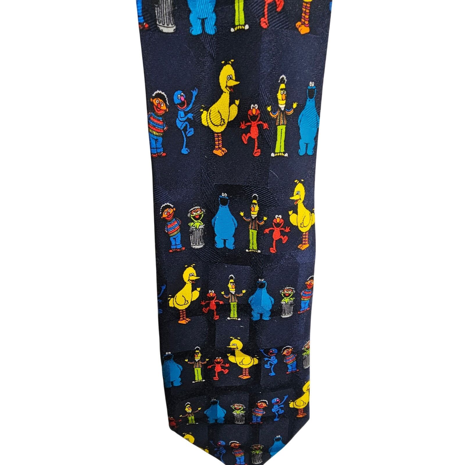 Other Sesame Street Navy Blue Silk Tie Men's Tie Size ONE SIZE - 1 Thumbnail