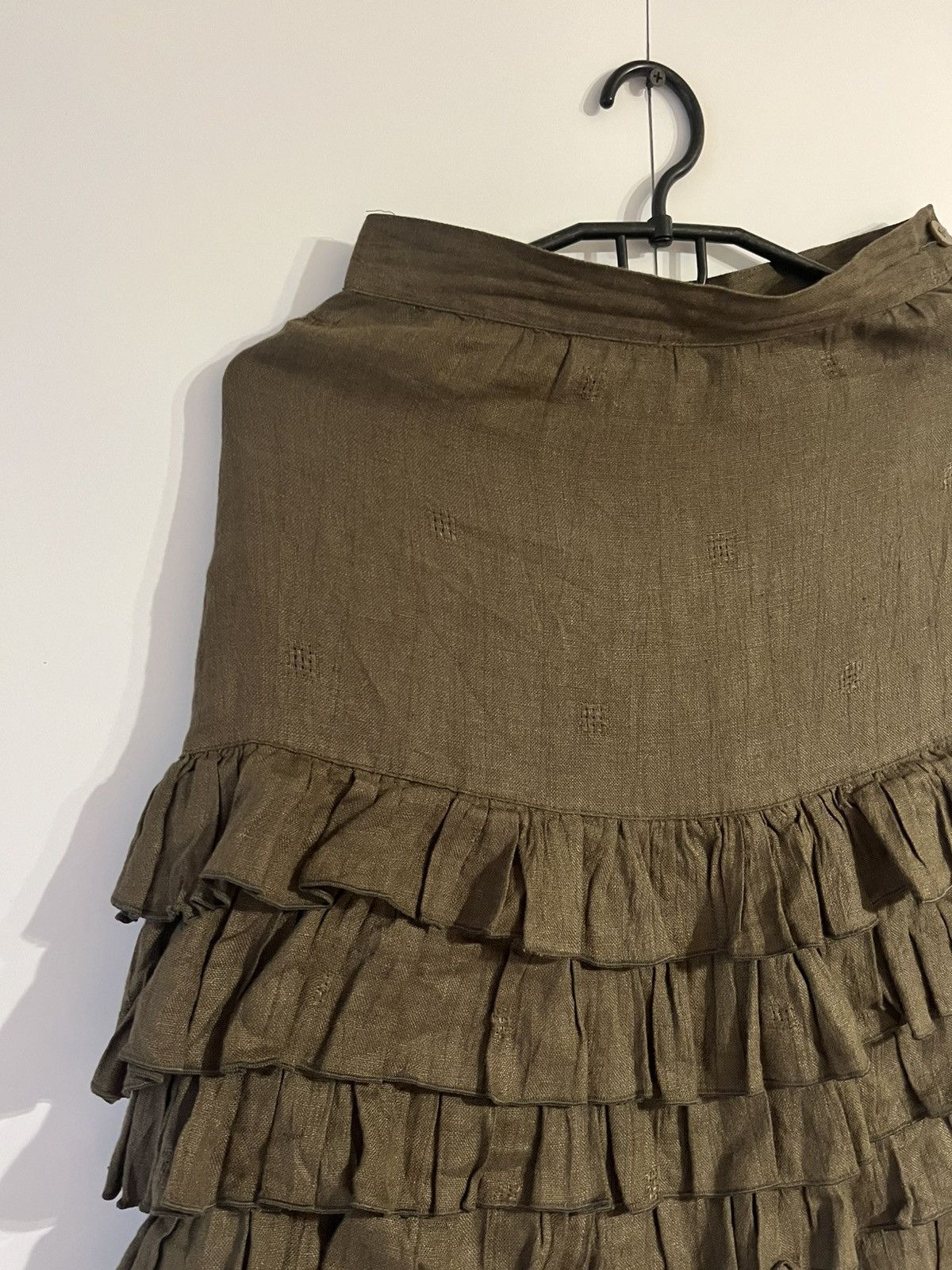 Other Umbreto Ginocchietti Avant Garde Linen Mini Skirt Size 27" / US 4 / IT 40 - 2 Thumbnail