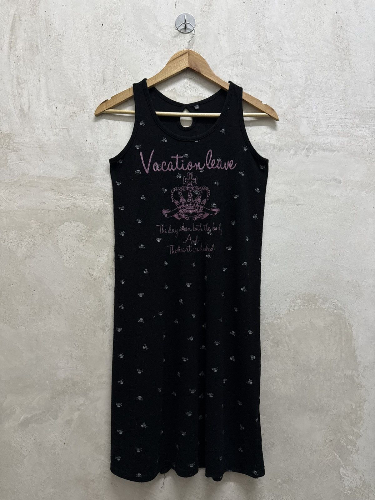 If Six Was Nine Y2K Skull tank top gothic style Size XS / US 0-2 / IT 36-38 - 1 Thumbnail