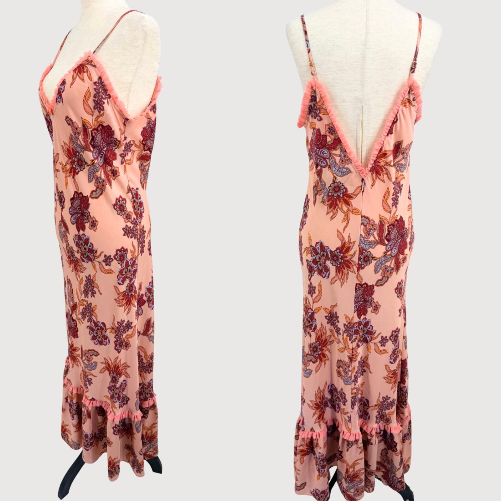 Other MISA Los Angeles Negin Floral Ruffle Maxi Dress L Size L / US 10 / IT 46 - 3 Thumbnail