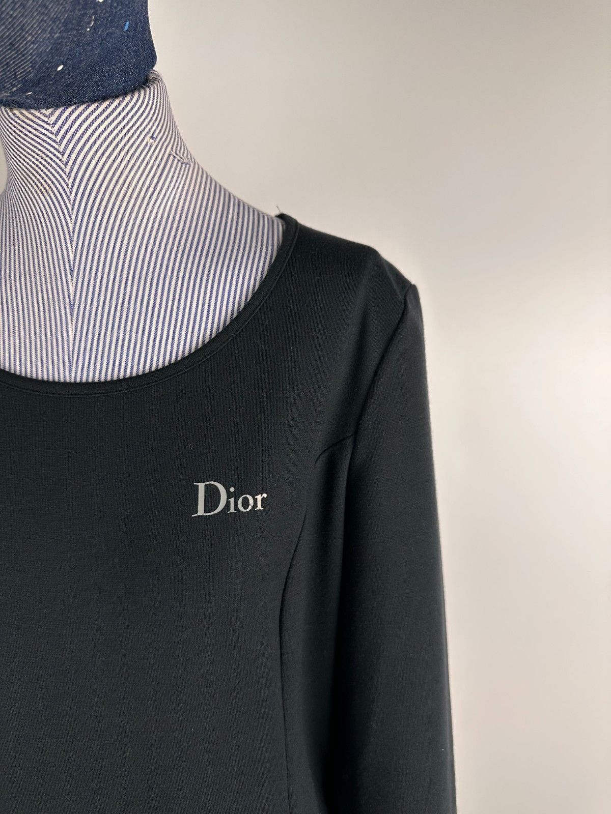 Dior Dior Uniforms Cropped Sleeve Flared Bottom Black Pullover Size L / US 10 / IT 46 - 3 Thumbnail