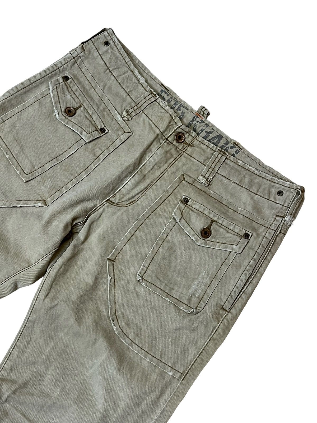 Edwin SICK🔥EDWIN TYPE 505 KHAKI FLARE TACTICAL PANT Size US 34 / EU 50 - 3 Thumbnail