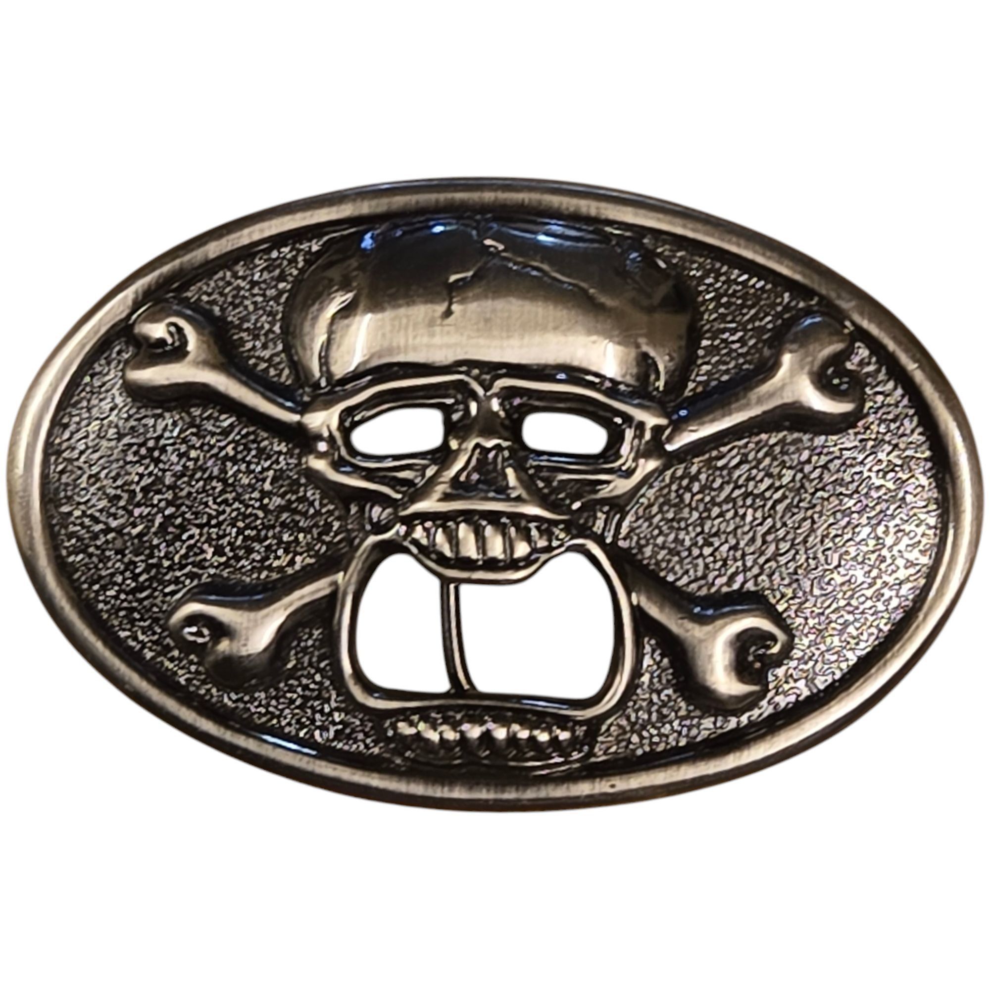 Other Skull and Crossbones Belt Buckle Beer Bottle Opener Biker Co Size ONE SIZE - 4 Thumbnail