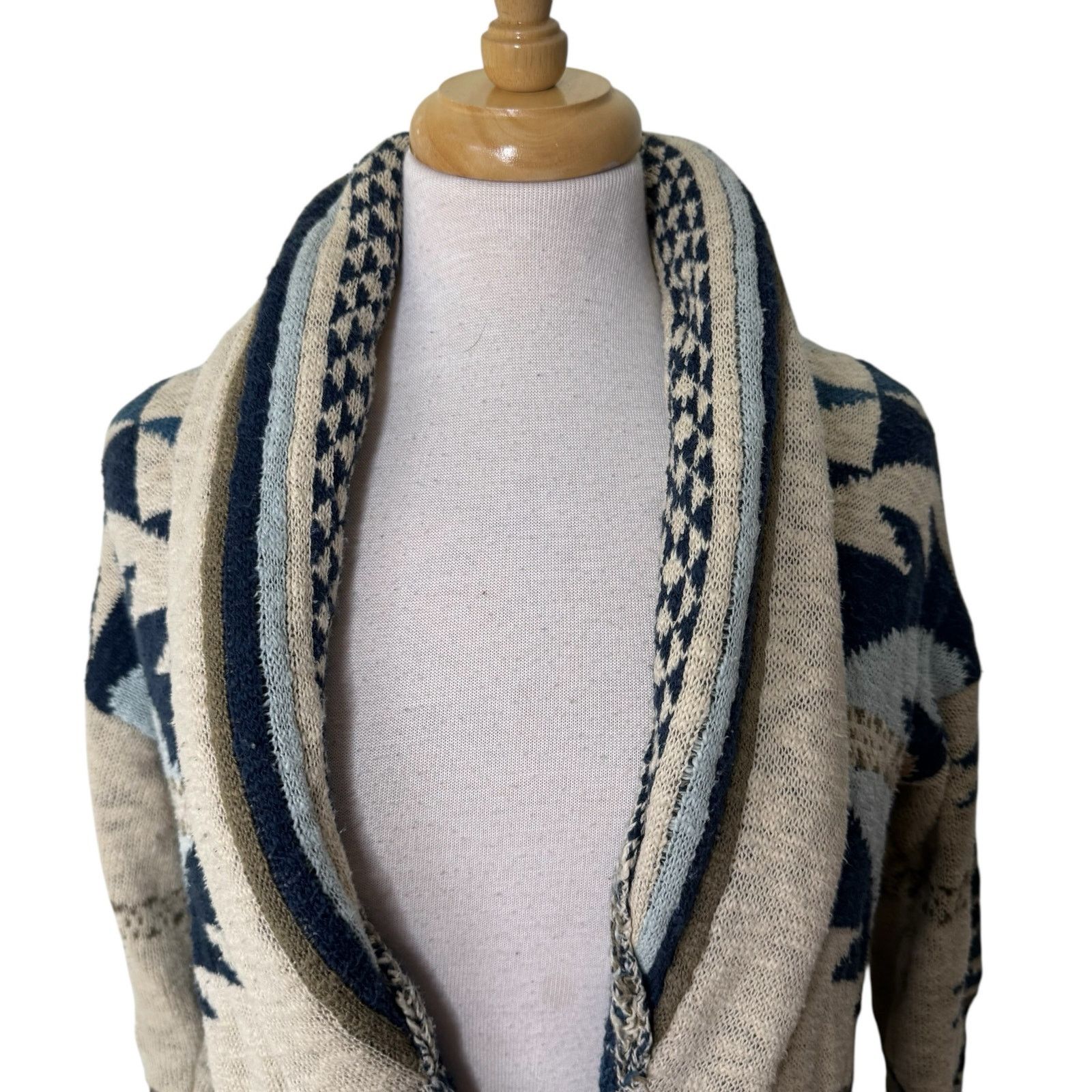 Faherty FAHERTY B. Yellowtail Paloma Aztec Longline Duster Cardigan Size S / US 4 / IT 40 - 6 Thumbnail