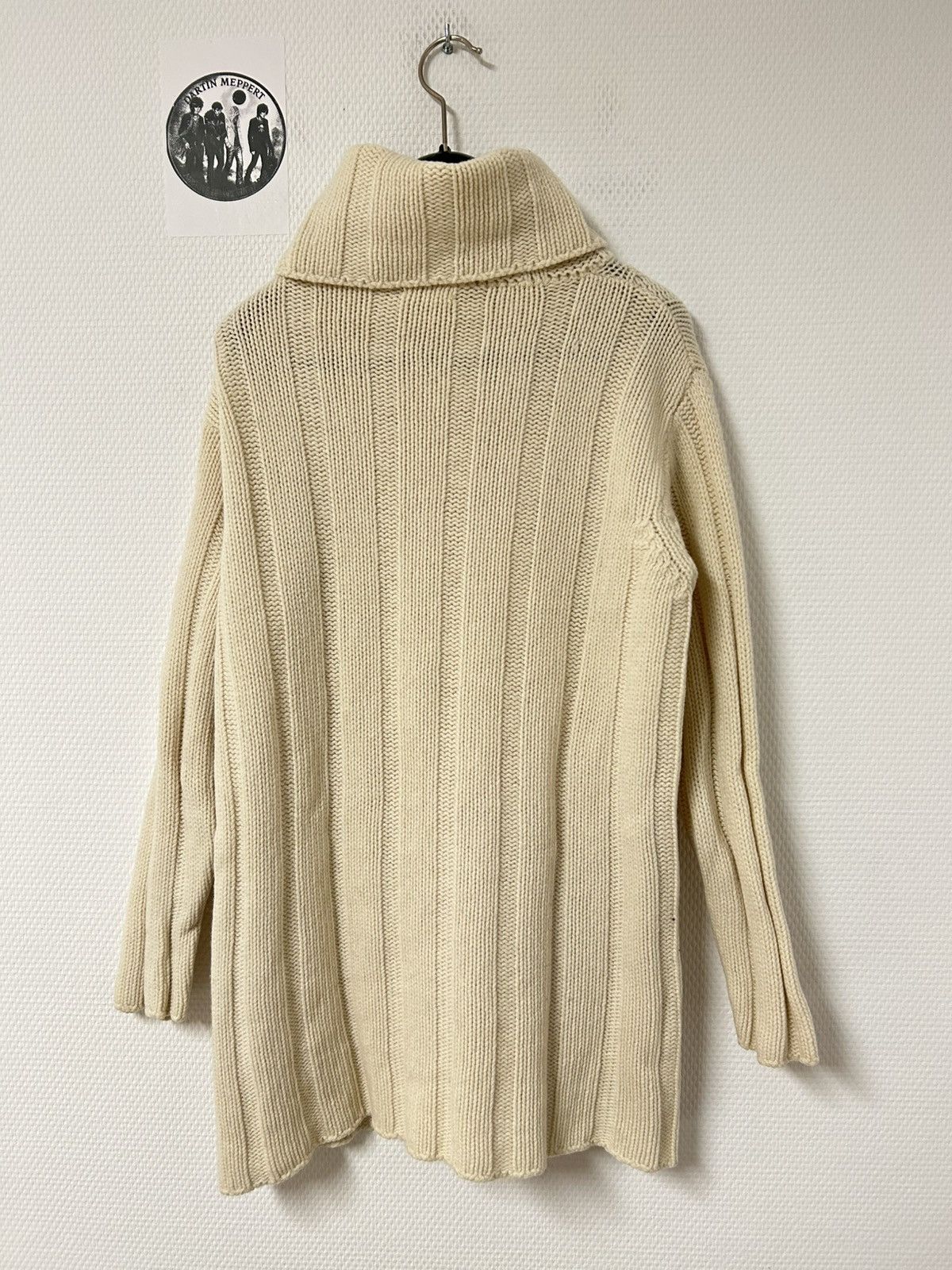 Helmut Lang FW1997 Heavyweight Ribbed Turtleneck Sweater Size US M / EU 48-50 / 2 - 2 Thumbnail