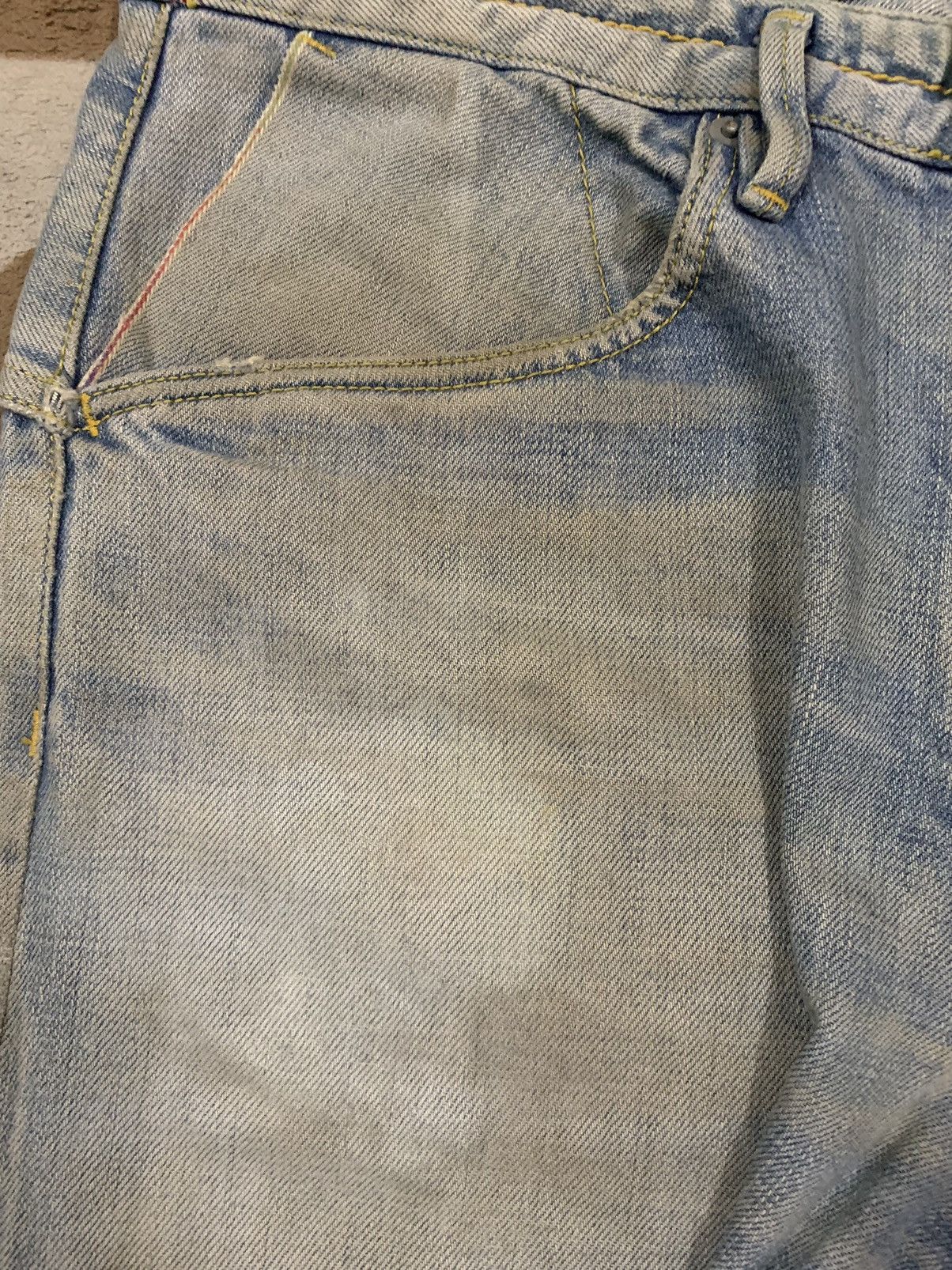 Nonnative × Undercover Vintage Nonnative Selvedge Mud Wash Ripped Grunge Jeans Size US 32 / EU 48 - 6 Thumbnail