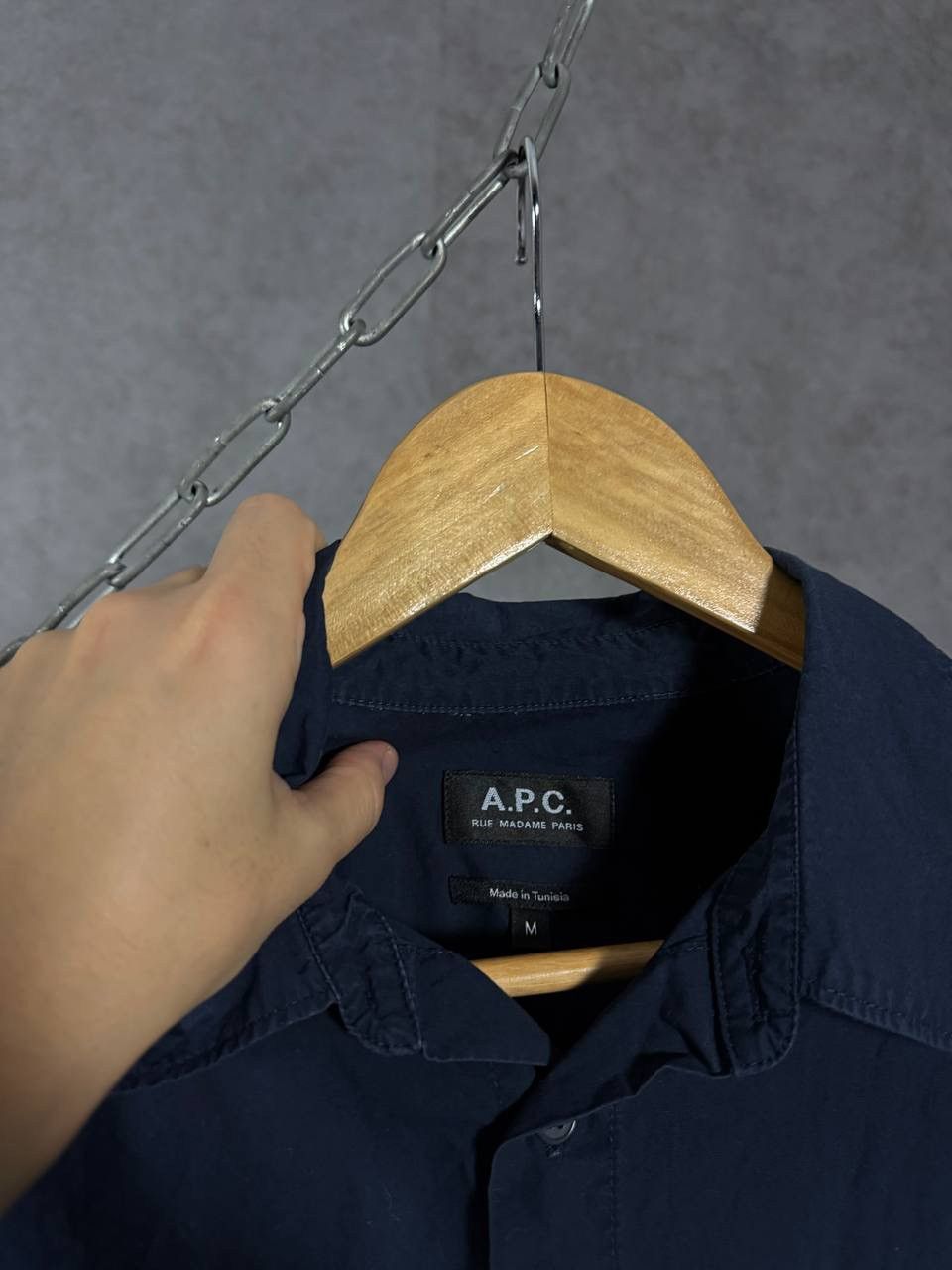A.P.C. A.P.C rue madame paris luxury designer pocket shirt Size US M / EU 48-50 / 2 - 3 Thumbnail