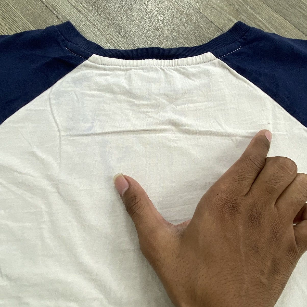 Marithe + Francois Girbaud Vintage Marithe Francois Girbaud Women Two Tone Cropped Tee Size M / US 6-8 / IT 42-44 - 7 Thumbnail
