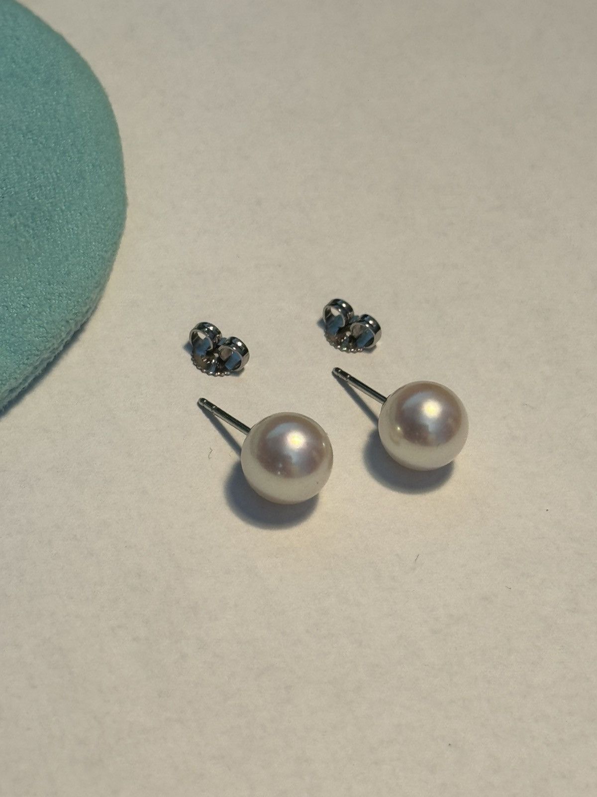 Tiffany & Co. Tiffany & Co. 18K White Gold White 8.5mm Pearl Stud Earrings Size ONE SIZE - 3 Thumbnail