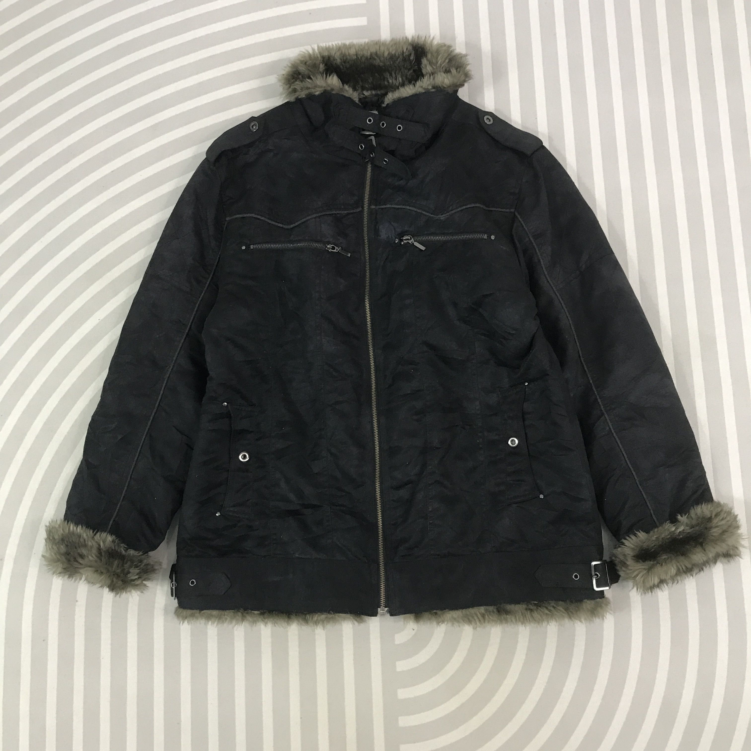 Japanese Brand Vintage Splendid satisfaction Fur design Jacket Size US L / EU 52-54 / 3 - 1 Thumbnail