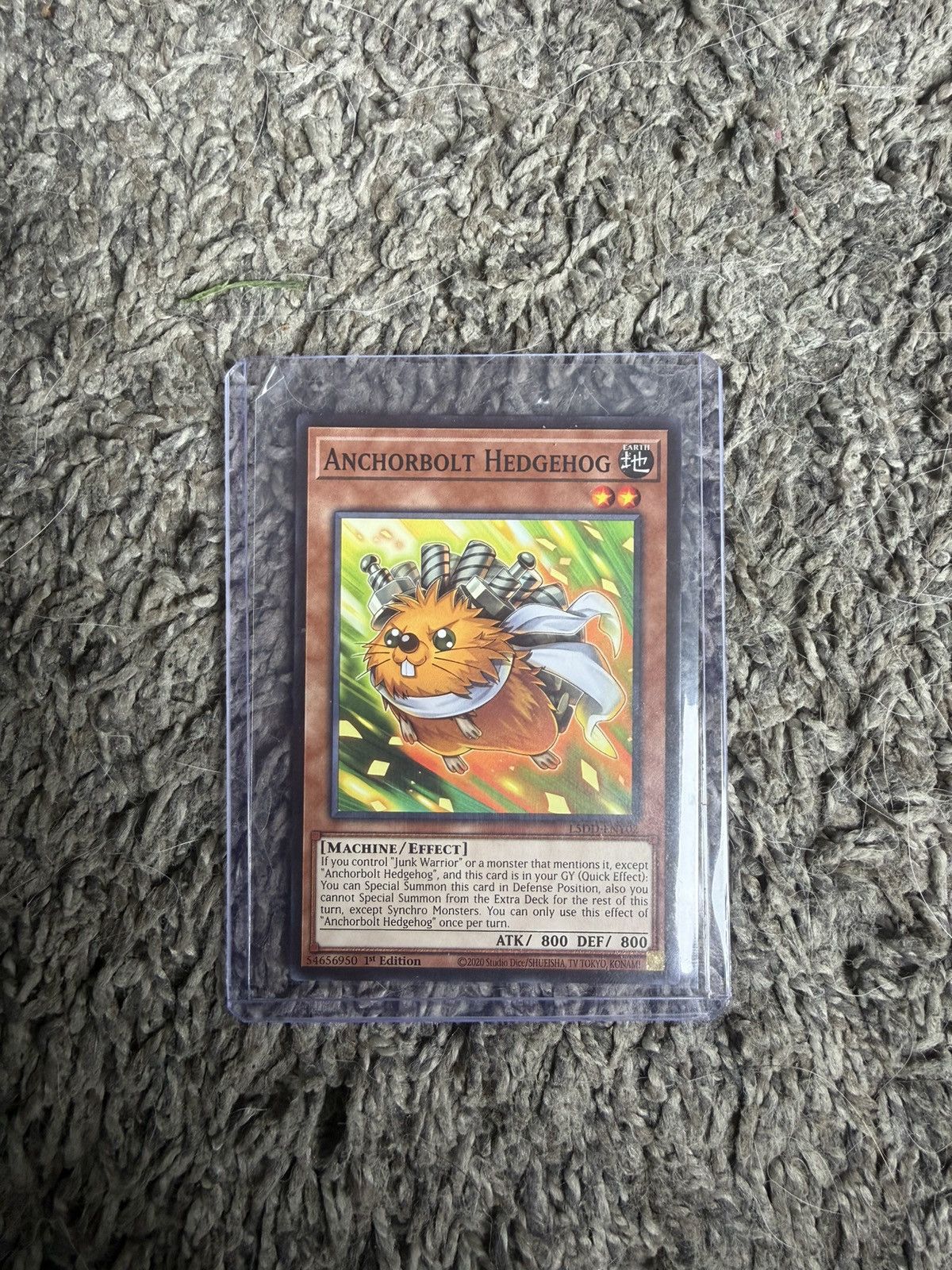 Hypebeast 2020 Konami Yu-Gi-Oh! Anchorbolt Hedgehog Card Size ONE SIZE - 1 Thumbnail