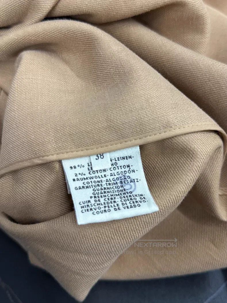 Hermes Hermes Khaki Linen Coat Size XS / US 0-2 / IT 36-38 - 5 Thumbnail