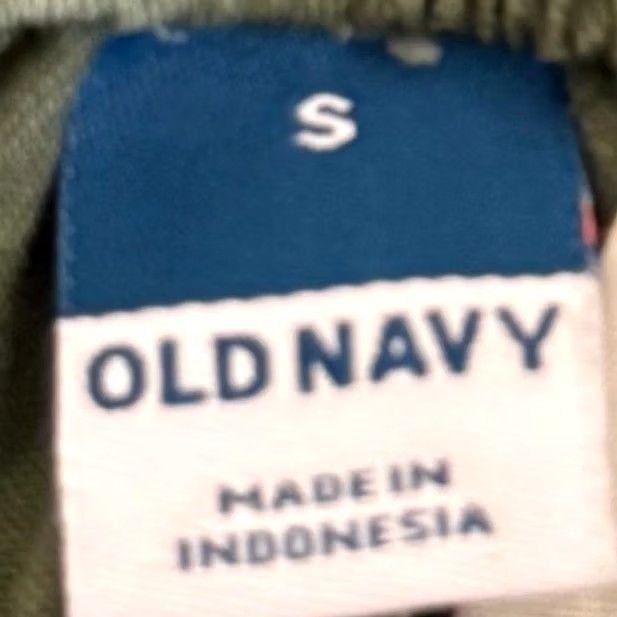 Old Navy VINTAGE Old Navy Easy Chino Pants Women Regular S Green Alpine Tundra Elastic Waist Pockets Twill Casual All Season Womens Size 28" / US 6 / IT 42 - 3 Thumbnail