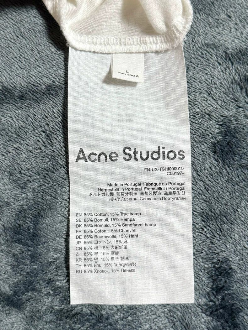 Acne Studios Acne Studios White alphanumeric printed round-neck short-s Size US L / EU 52-54 / 3 - 6 Thumbnail