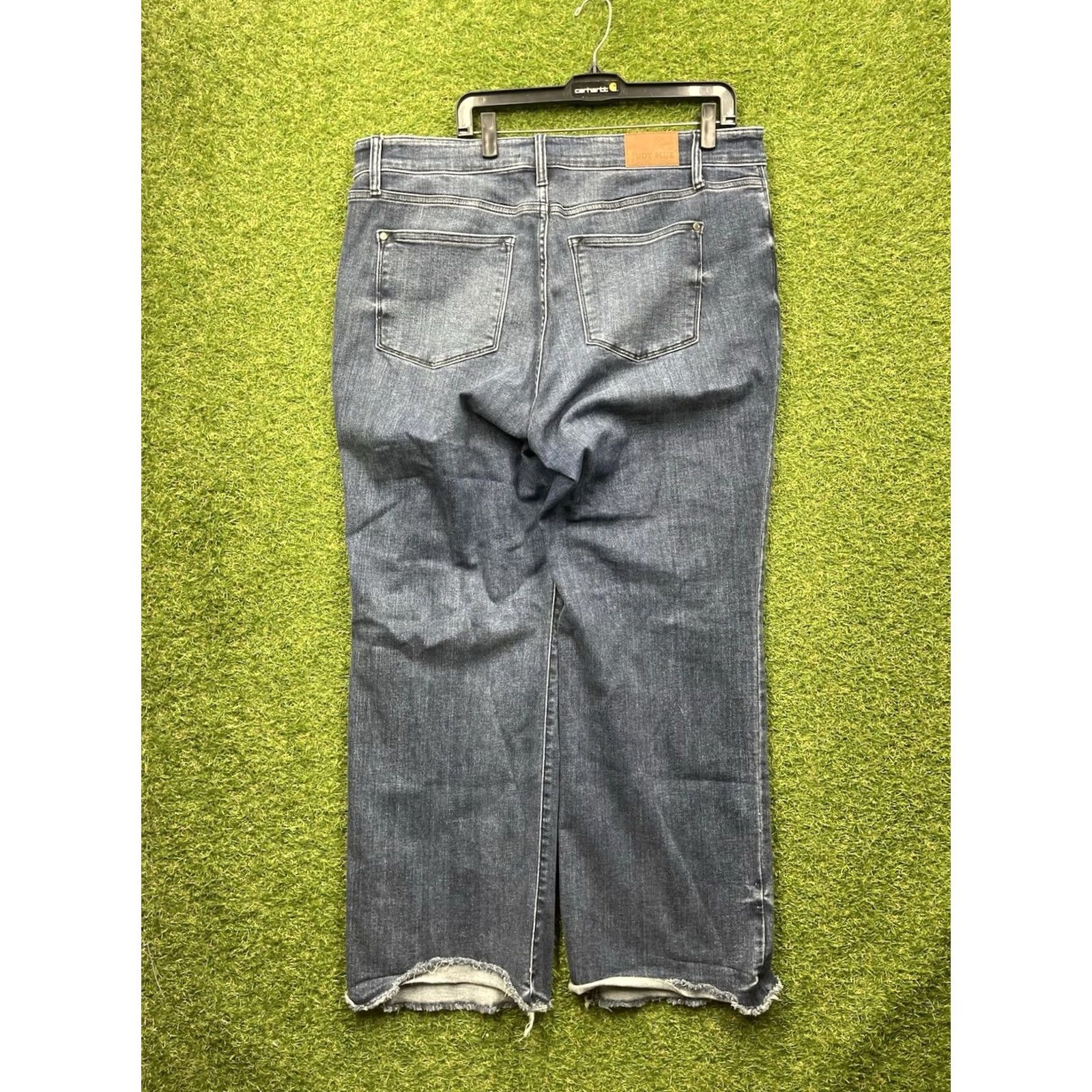 Denime Judy Blue Jeans Womens 20W Wide-Leg Dark Wash Denim Stretch Casual 40x32 Jeans Mens? No Size 42" / US 20 - 2 Thumbnail