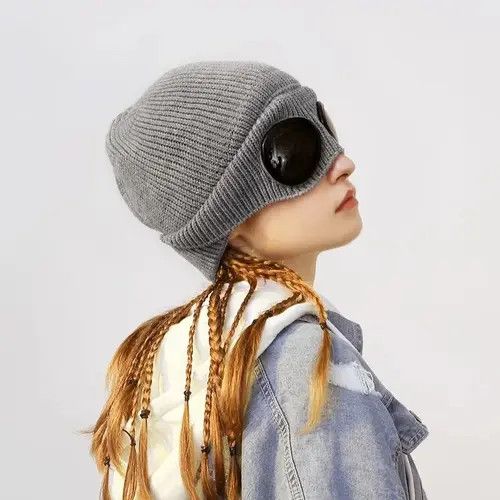 Designer × Vintage Brimless hat with goggles Size ONE SIZE - 1 Thumbnail