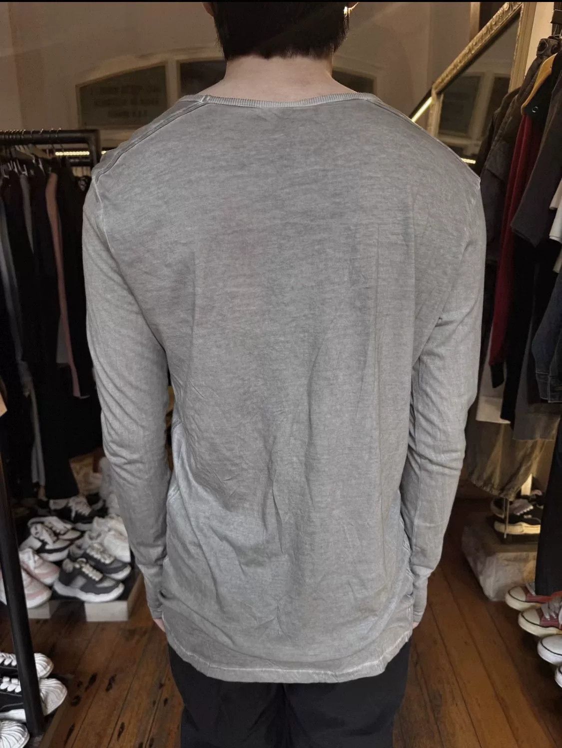 Damir Doma Damir Doma Gray Cold-Dyed Cotton Longsleeve Size US M / EU 48-50 / 2 - 5 Thumbnail