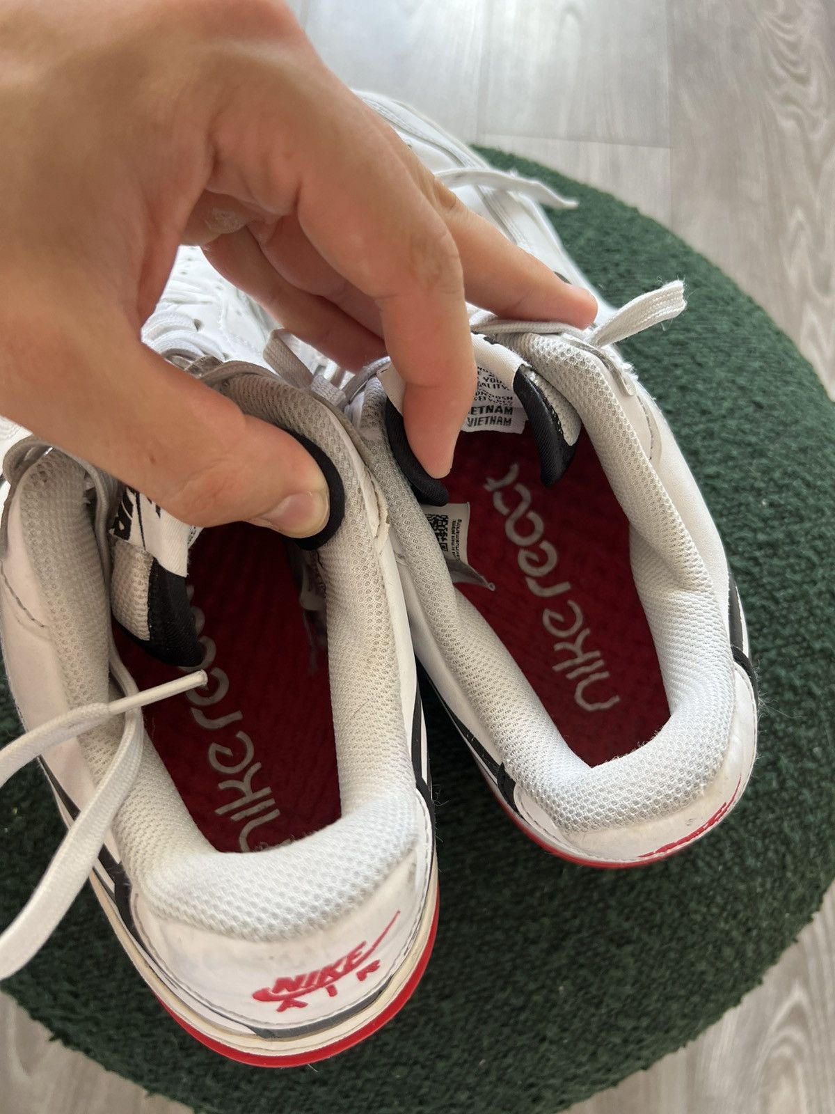 Nike ‼️Nike Air Force 1 Over Swoosh X React System Opium Sneakers Size US 8.5 / EU 41-42 - 17 Thumbnail
