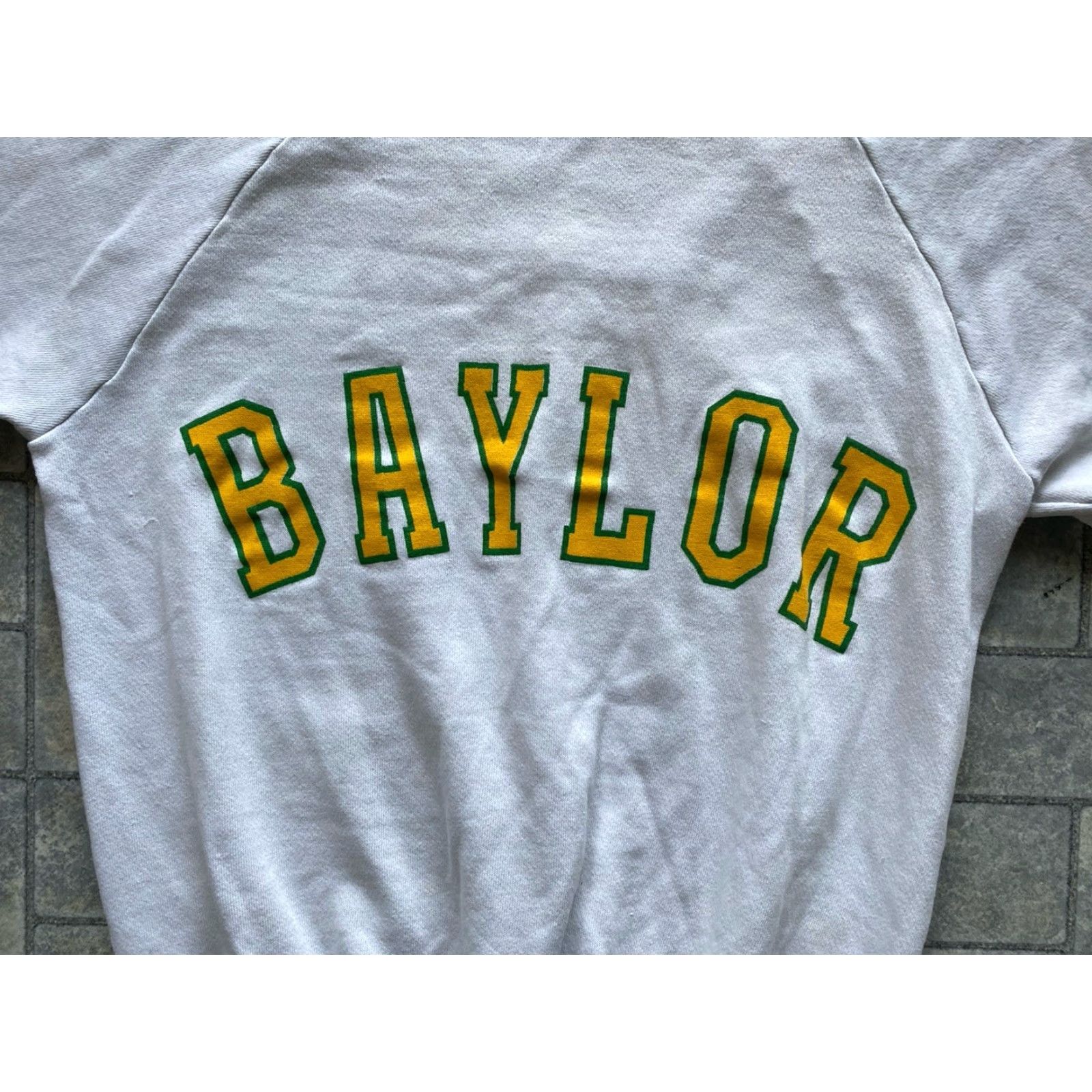 Anvil VINTAGE Anvil Sweatshirt Baylor College Made In USA Mens L White Long Sleeve USA University College Pullover Wear Size US L / EU 52-54 / 3 - 5 Thumbnail