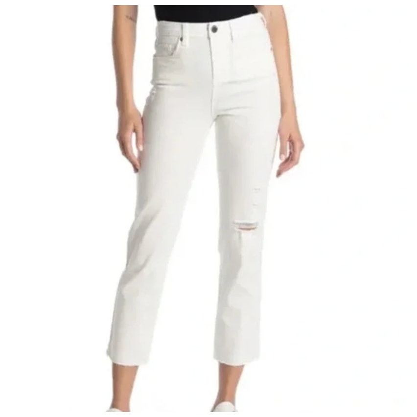 BLANKNYC BlankNYC The Madison Crop Jeans in White, Size 30 Size 30" / US 8 / IT 44 - 1 Thumbnail