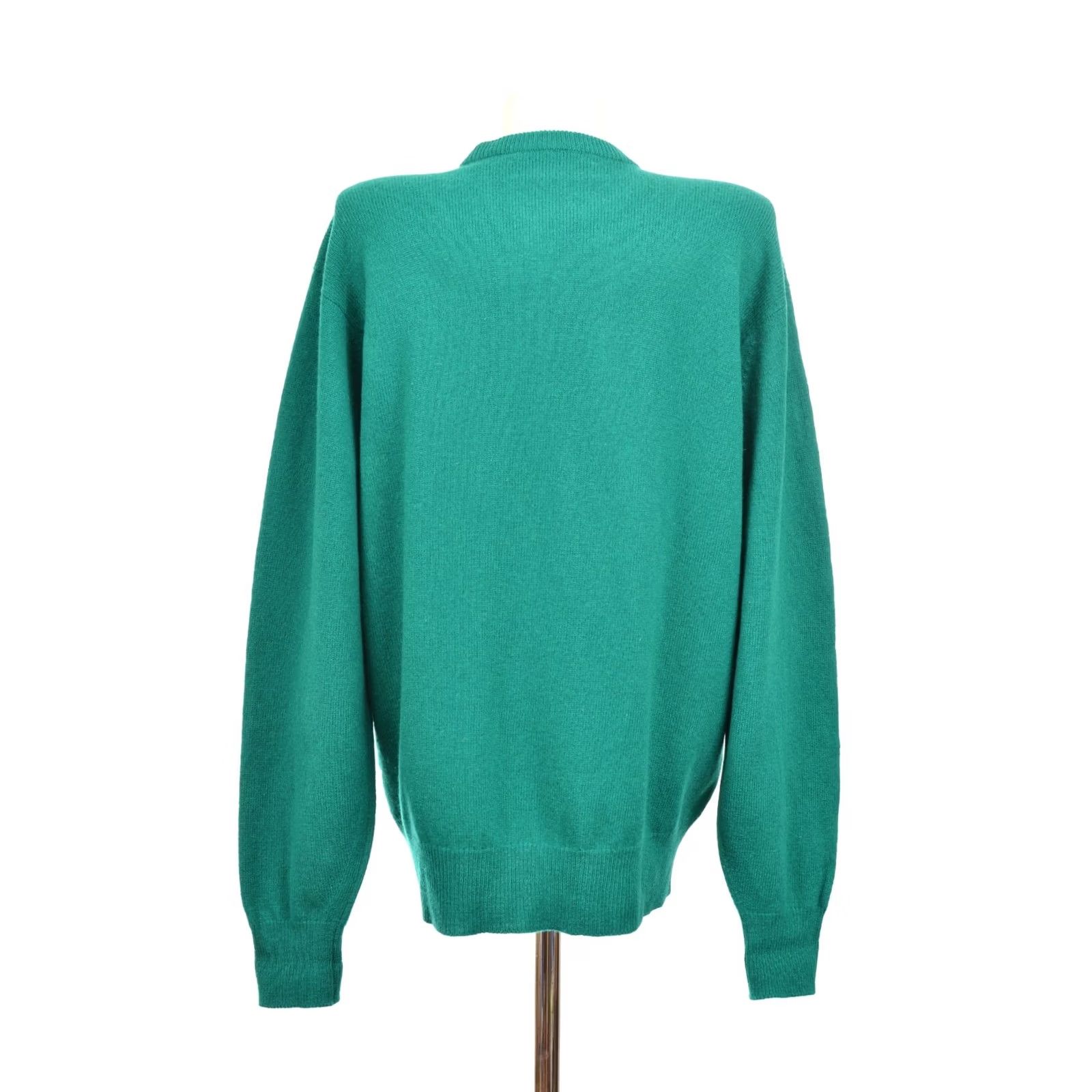 Johnstons Of Elgin DDP Johnstons of Elgin Womens Green Cardigan Sweater XL Size 42" / 107 cm 20.87" Chest 65 cm Back Length Cardigan Womens Green Knit Sweater Size XL / US 12-14 / IT 48-50 - 4 Thumbnail