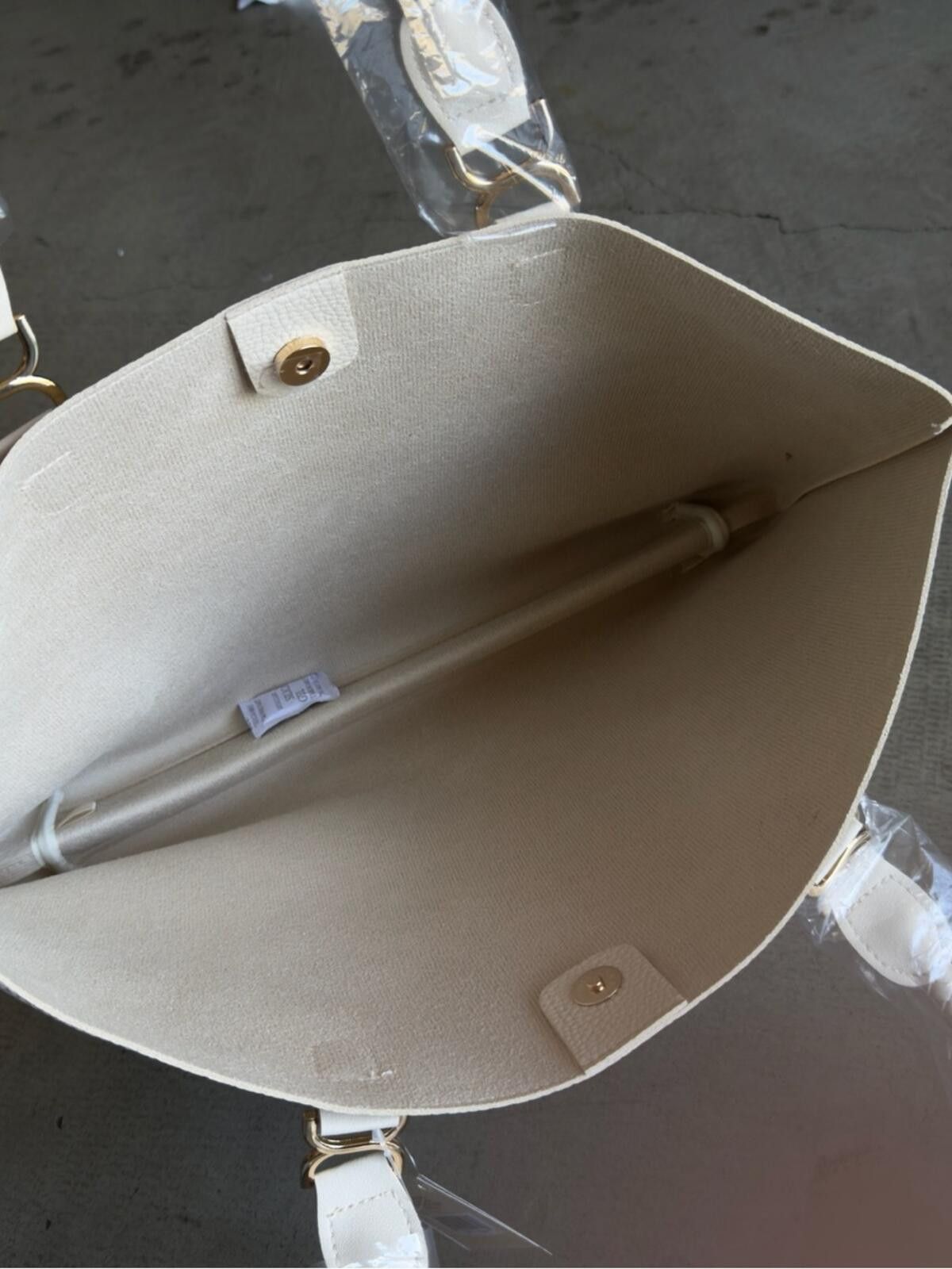 Other Ulta / Pebbled Minimal Work Tote Bag / Ivory Size ONE SIZE - 9 Thumbnail