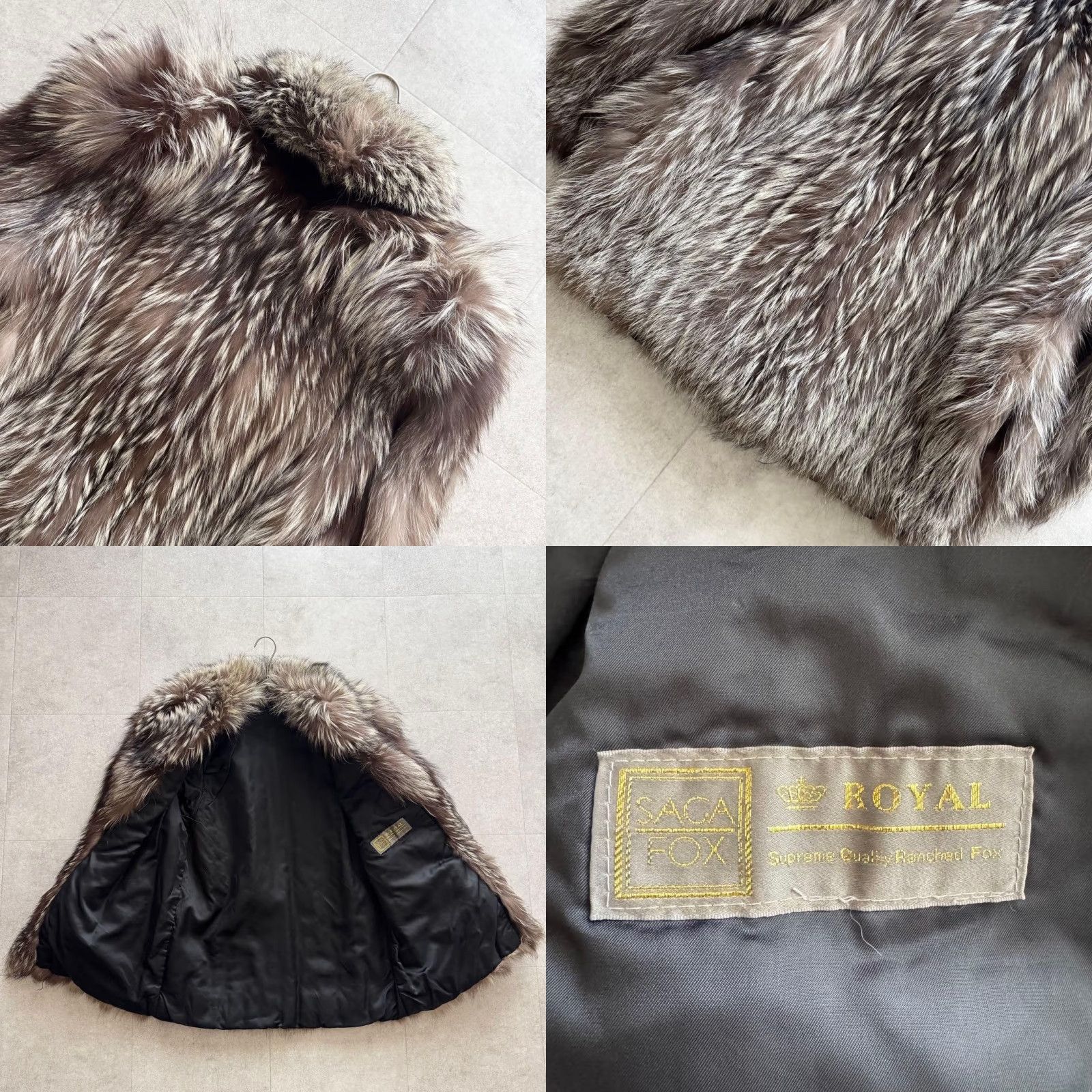Vintage VINTAGE SAGA FOX ROYAL Gold Label Real Fur Coat Jacket Coat Womens L fur Brown 90s 11 US Womens Size L / US 10 / IT 46 - 8 Thumbnail