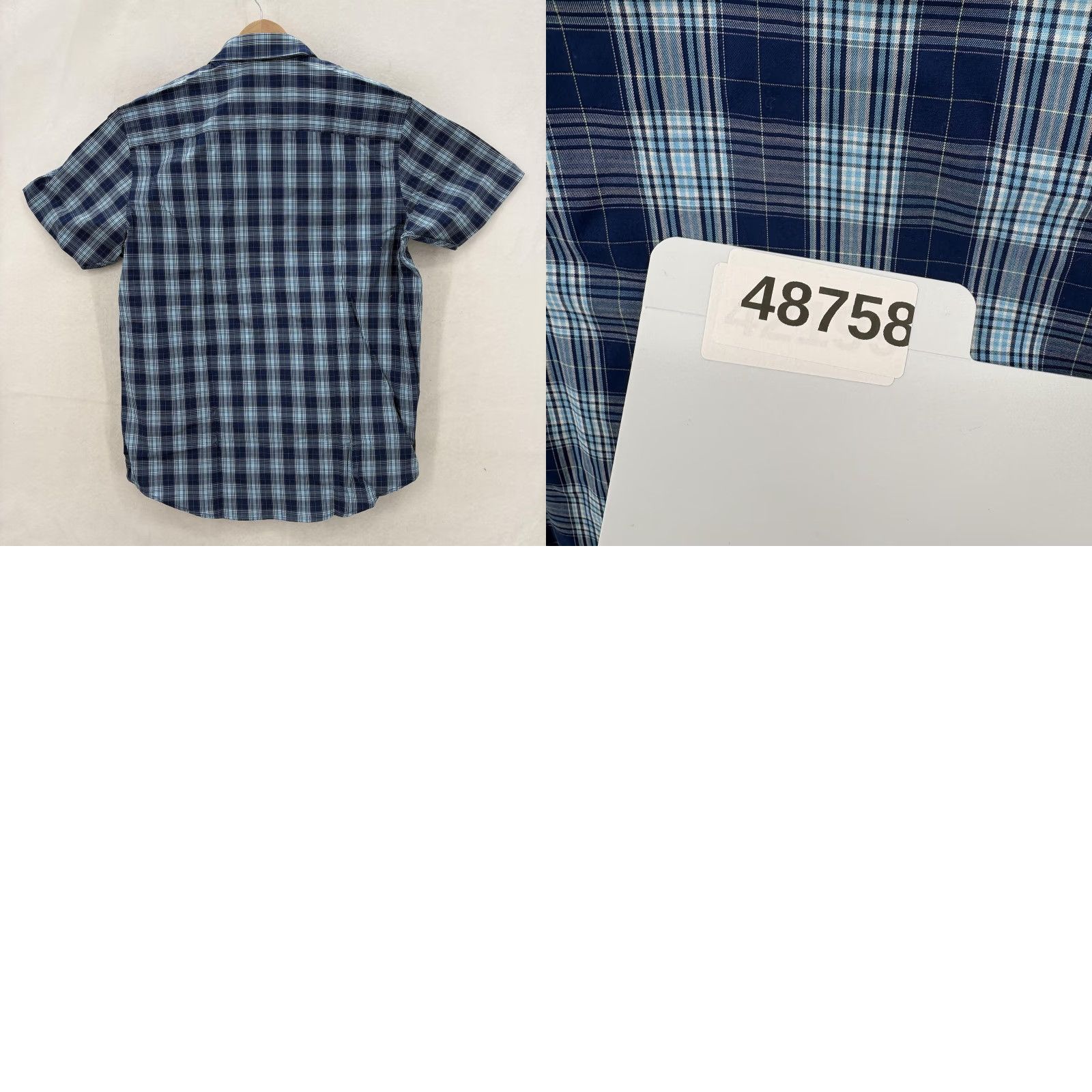 Cutter & Buck Cutter & Buck Shirt Mens L Blue Plaid Short Sleeve Button Front Non-Iron NWT Size US L / EU 52-54 / 3 - 9 Thumbnail