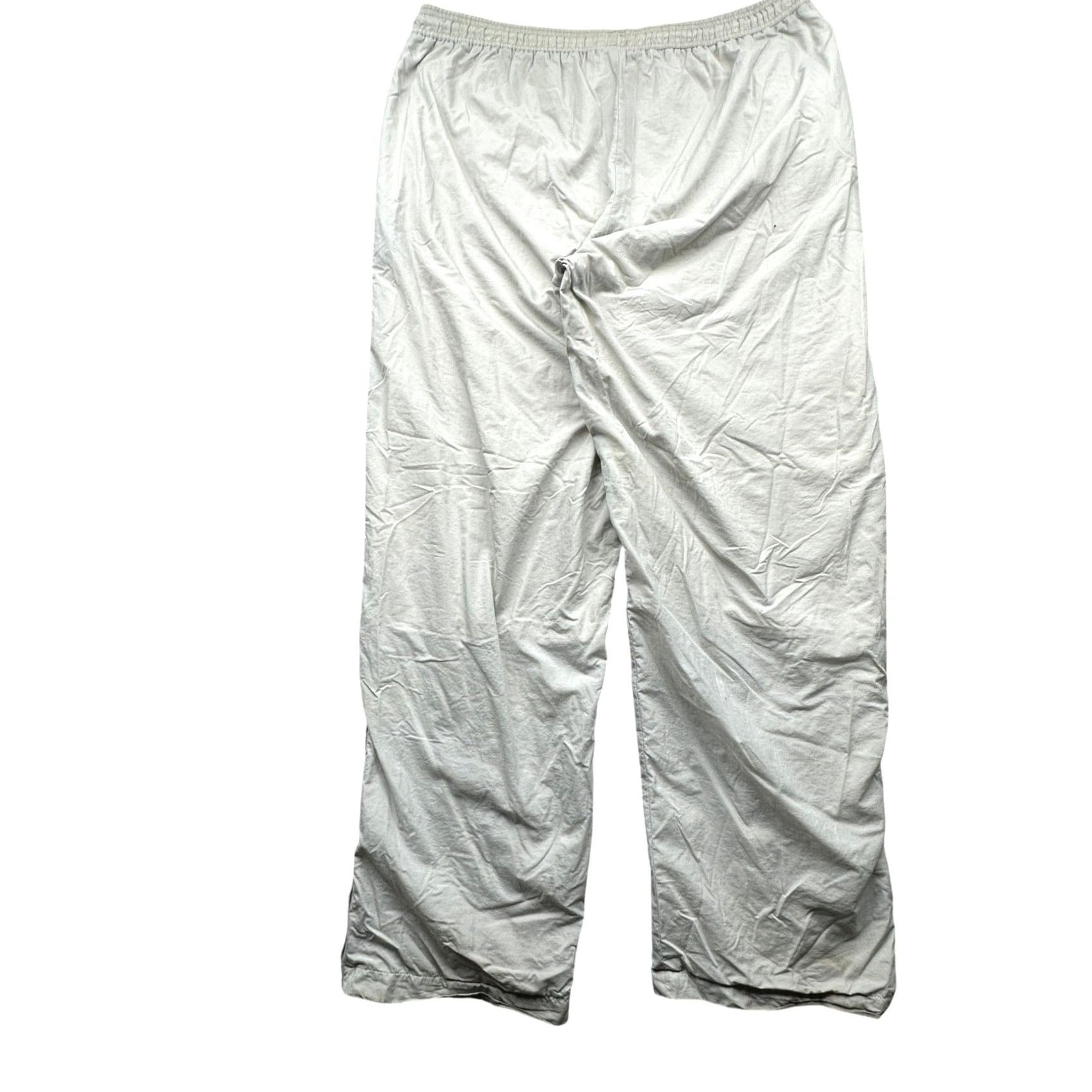 Nike VINTAGE Nike Air Jordan Lined Nylon Warm Up Ankle Zip Pants Mens XL Gray Men's XL Wide-Leg Size US 36 / EU 52 - 2 Thumbnail