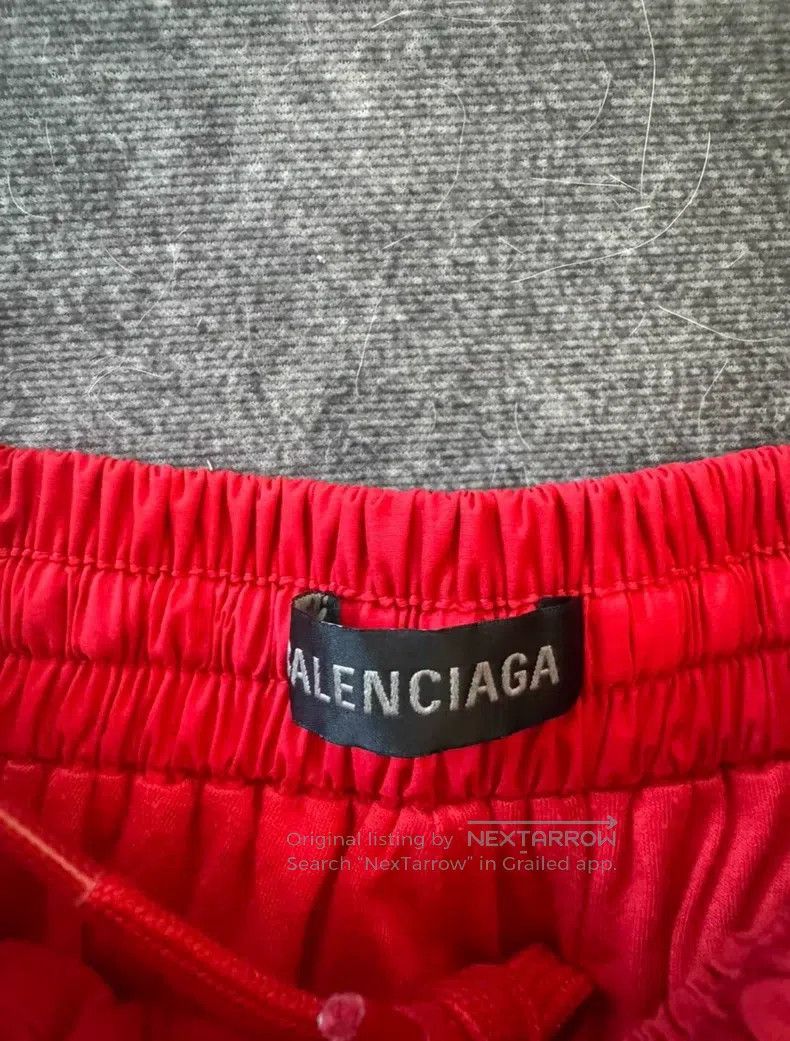 Balenciaga Balenciaga Soccer Collab Red Nylon Series Sport Pants Size US 30 / EU 46 - 3 Thumbnail