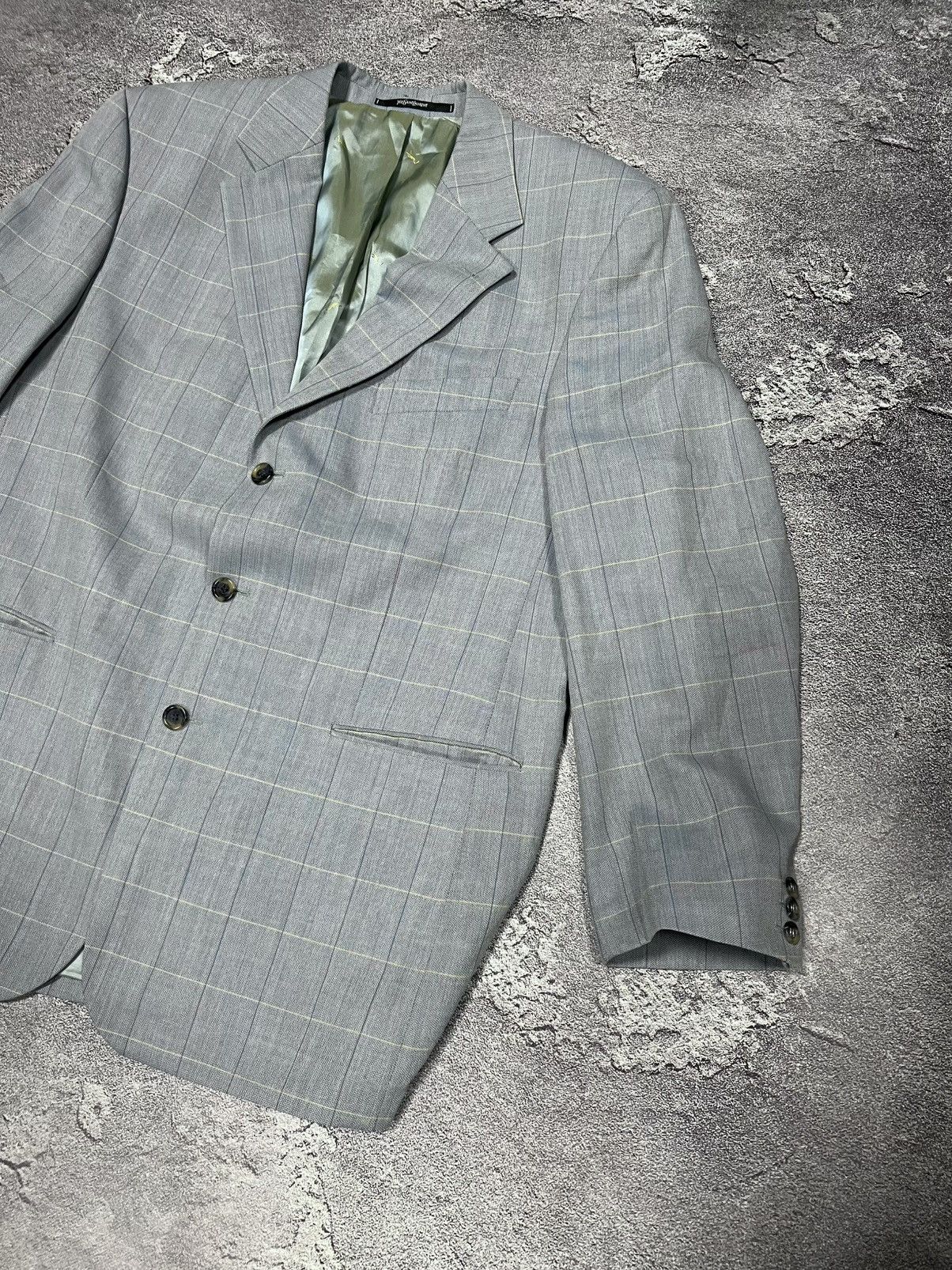 Yves Saint Laurent Yves Saint Laurent pour home blazer blue jacket YSL unisex Size 40R - 6 Thumbnail