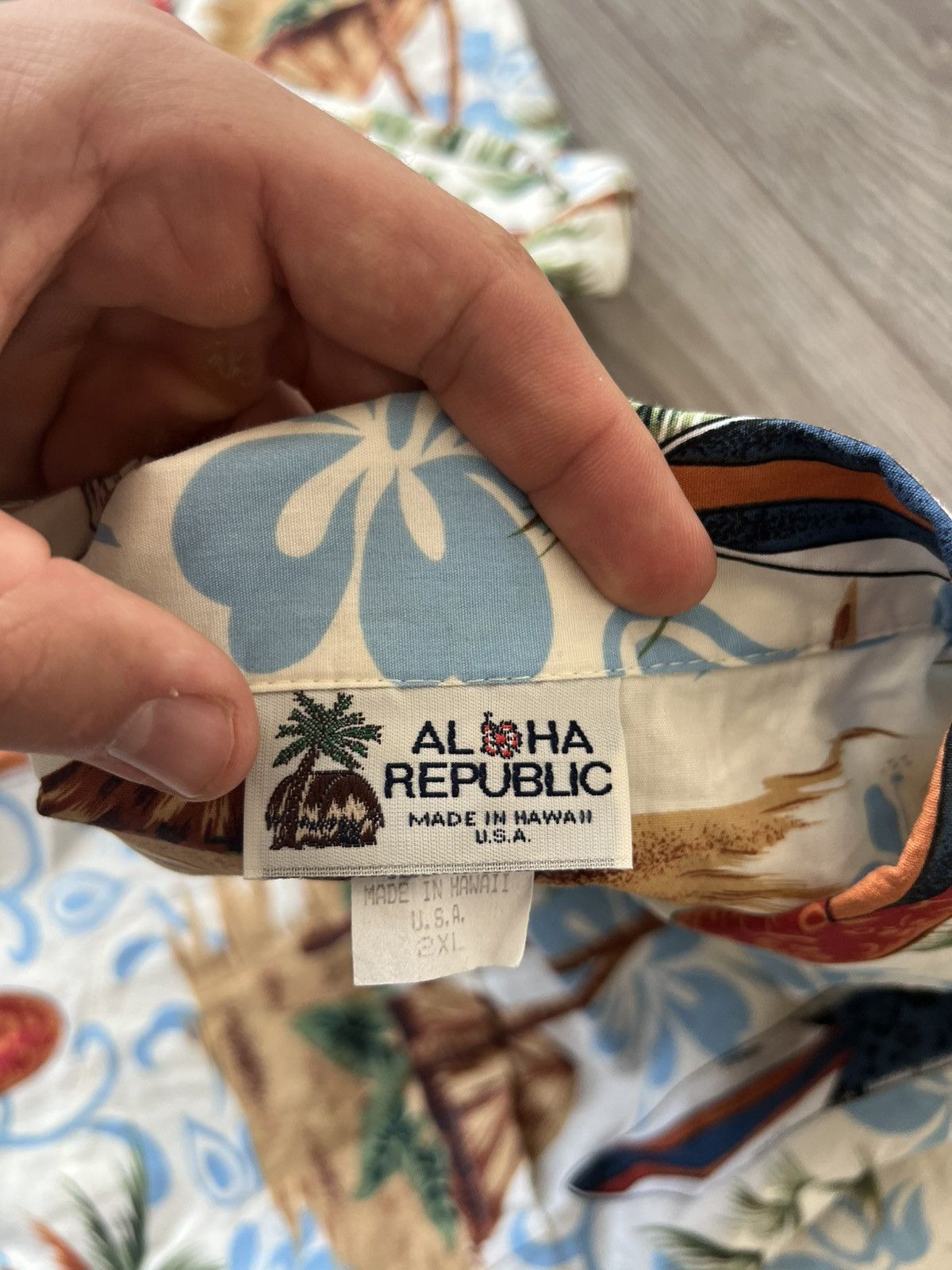 Other Rare Aloha Republic Made in Usa Hawaii Overprinted shirt Size US XXL / EU 58 / 5 - 18 Thumbnail