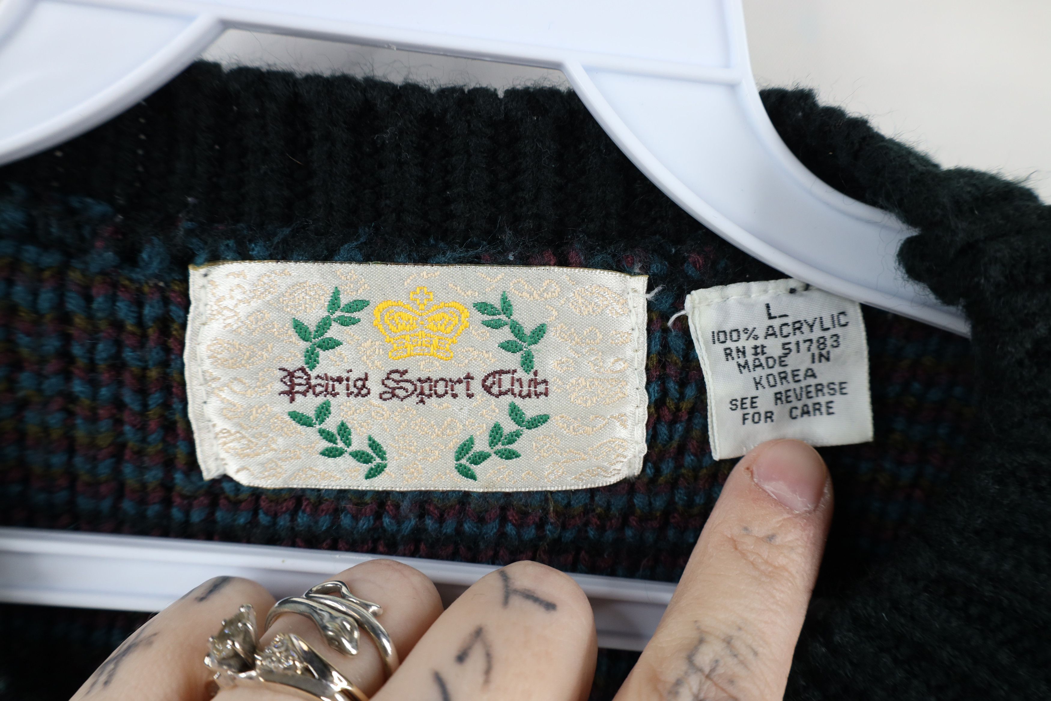 Vintage Vintage 90s Streetwear Rainbow Southwestern Knit Sweater Size L / US 10 / IT 46 - 6 Thumbnail