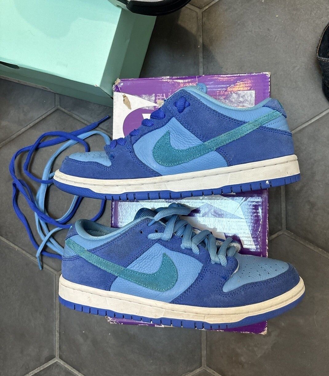 Nike Nike Dunk Low Pro SB Fruity Pack - Blue Raspberry Size US 5.5 / EU 38 - 1 Thumbnail