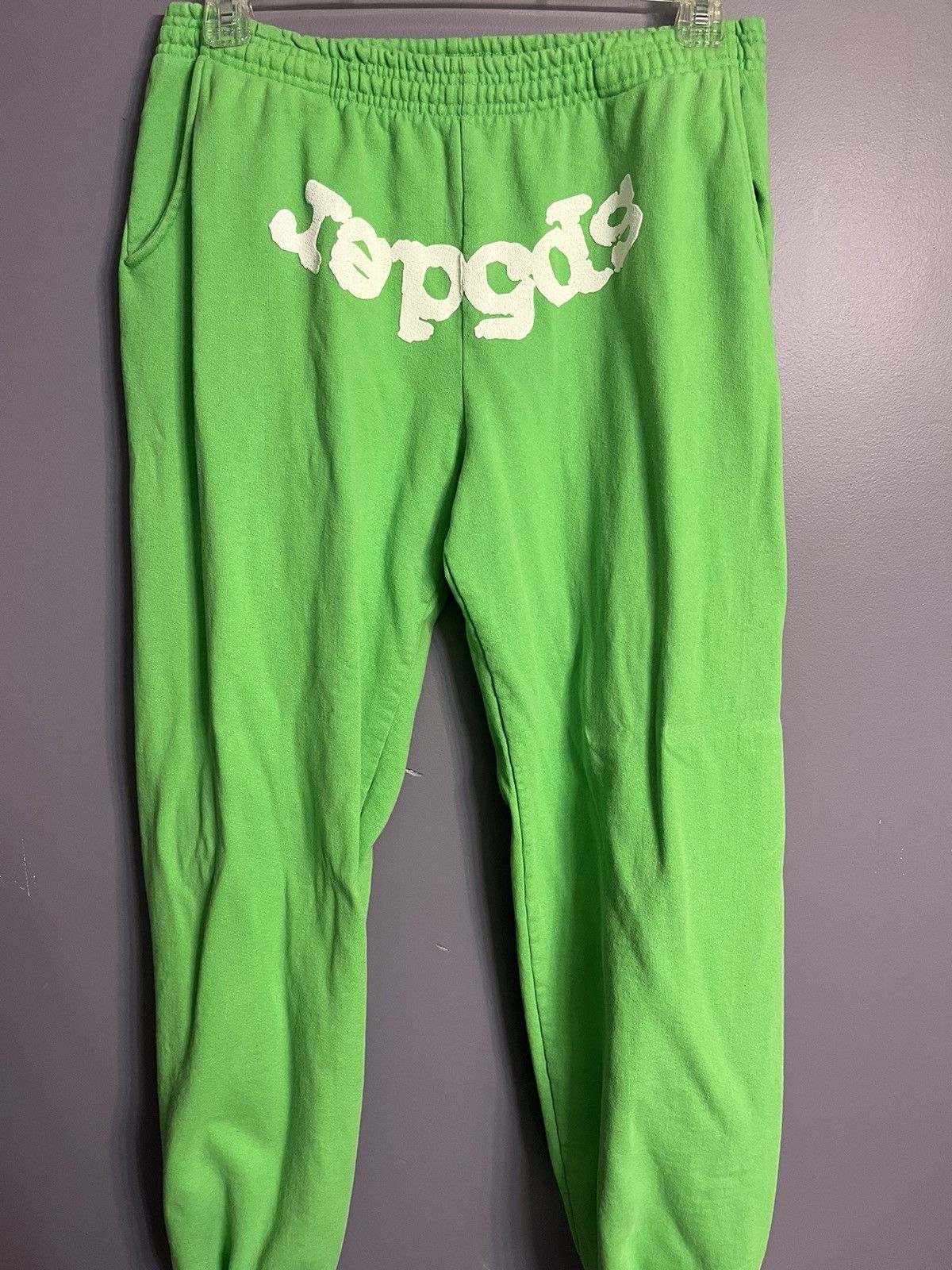 Streetwear Sp5der Worldwide "Slime Green" Sweatpants | Grailed