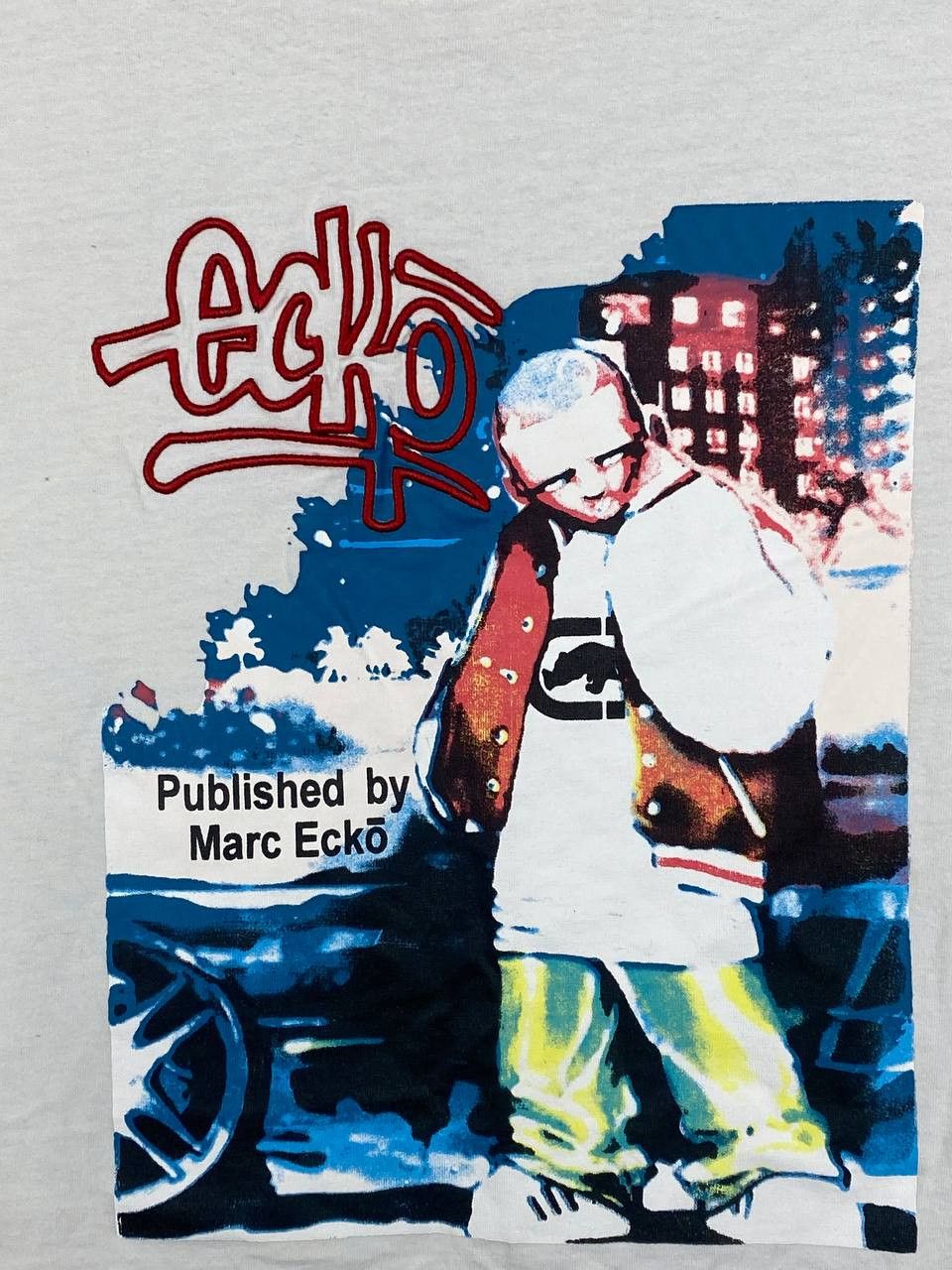 Ecko Unltd. × Rap Tees × Vintage 2000s Vintage Echo T-Shirt Ecko Skate Rap Jnco Style Size US L / EU 52-54 / 3 - 4 Thumbnail