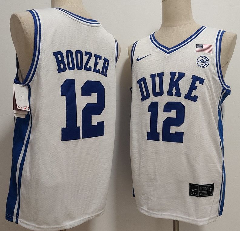 Other Duke Blue Devils 12 Cameron Boozer White Jersey Size US M / EU 48-50 / 2 - 1 Thumbnail