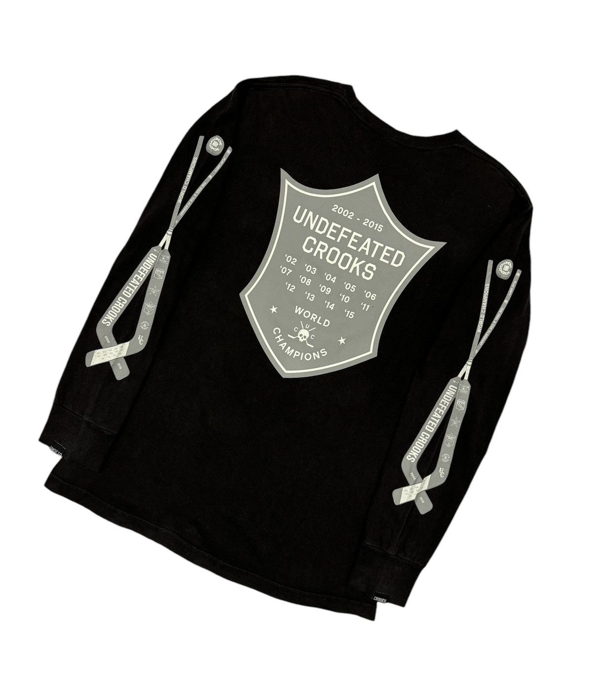 Crooks & Castles × Undefeated Undefeated X Crooks & Castle World Champions Hockey Ice Tee Size US M / EU 48-50 / 2 - 14 Thumbnail