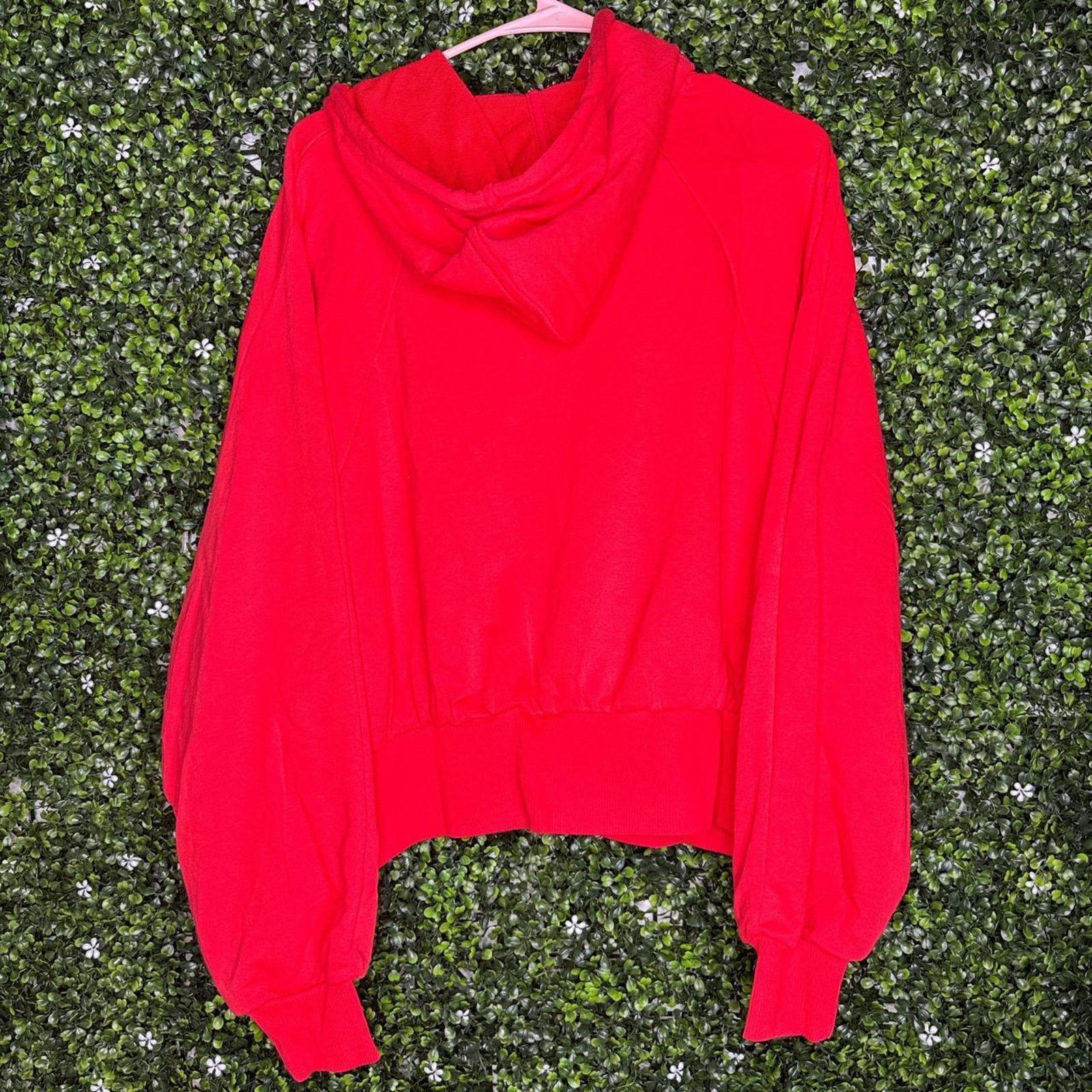 Puma Womens red puma cropped hoodie Size XL / US 12-14 / IT 48-50 - 6 Thumbnail