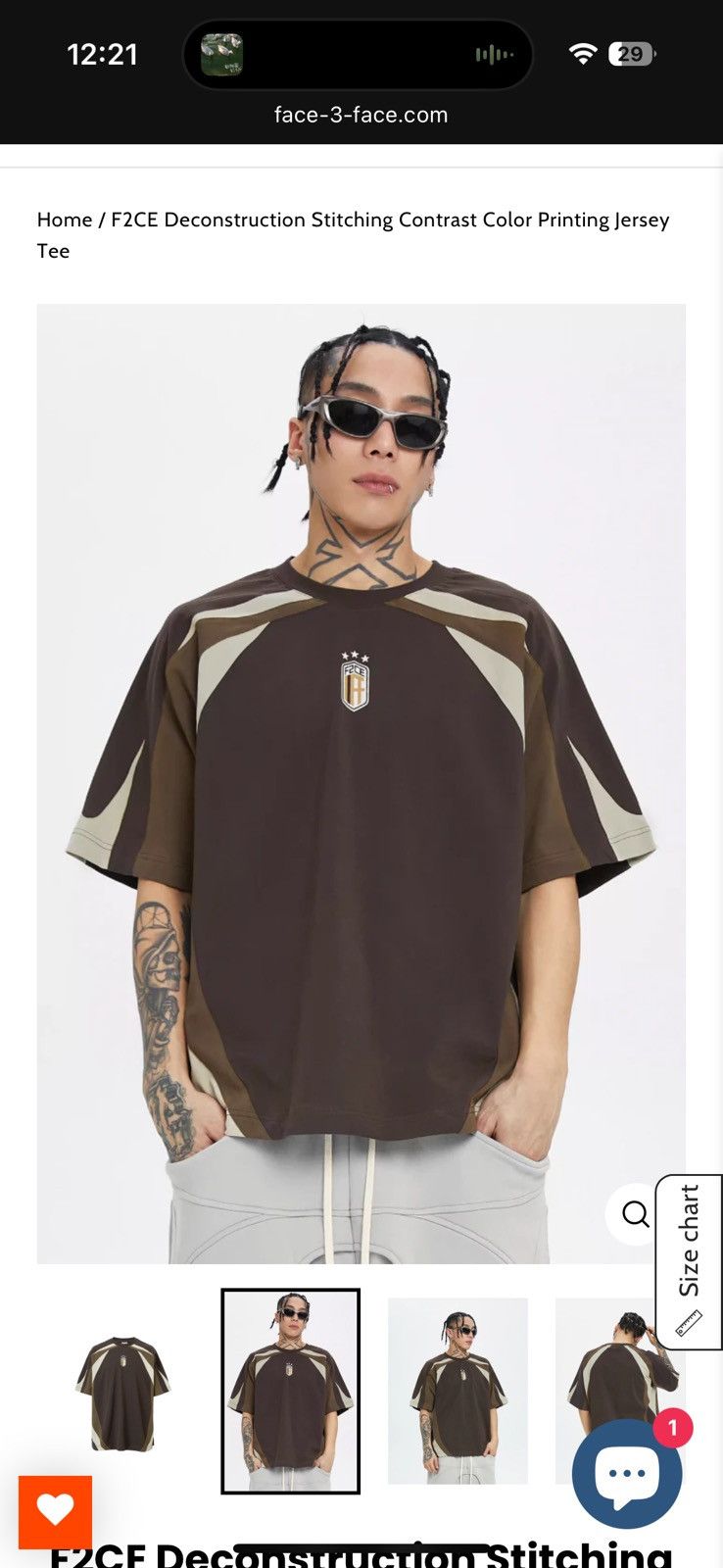 Other F2CE Deconstruction Stitching Contrast Color Printing Jersey Size US L / EU 52-54 / 3 - 2 Thumbnail