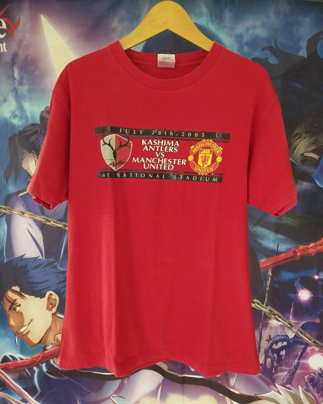 Japanese Brand × Vintage Vintage Manchester United vs Kashima Antlers Promo Tees Size US L / EU 52-54 / 3 - 1 Thumbnail