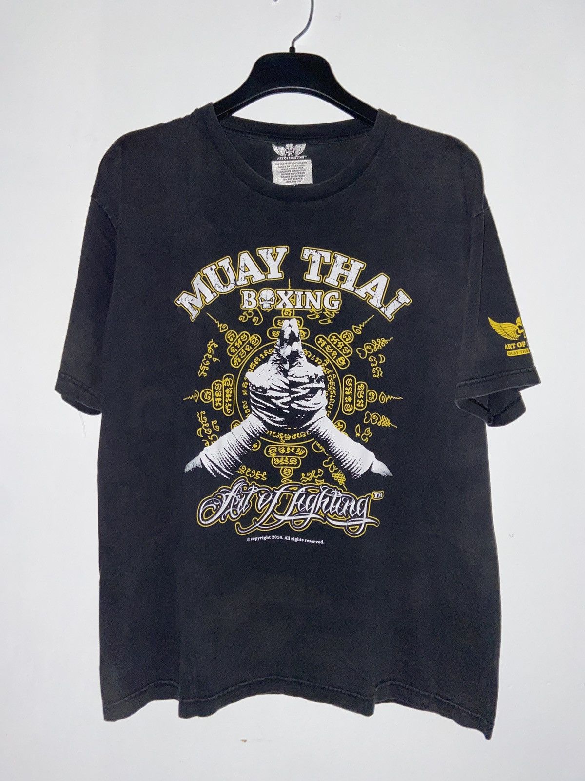 Muay Thai Boxing Art of Fighting MMA Tee XL 1/1 Rare UNI