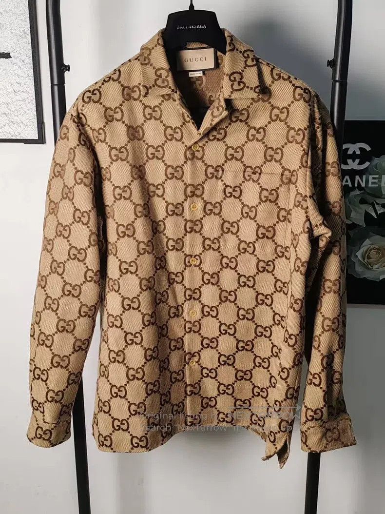 Gucci Gucci Full-print denim shirt jacket Size US S / EU 44-46 / 1 - 1 Thumbnail
