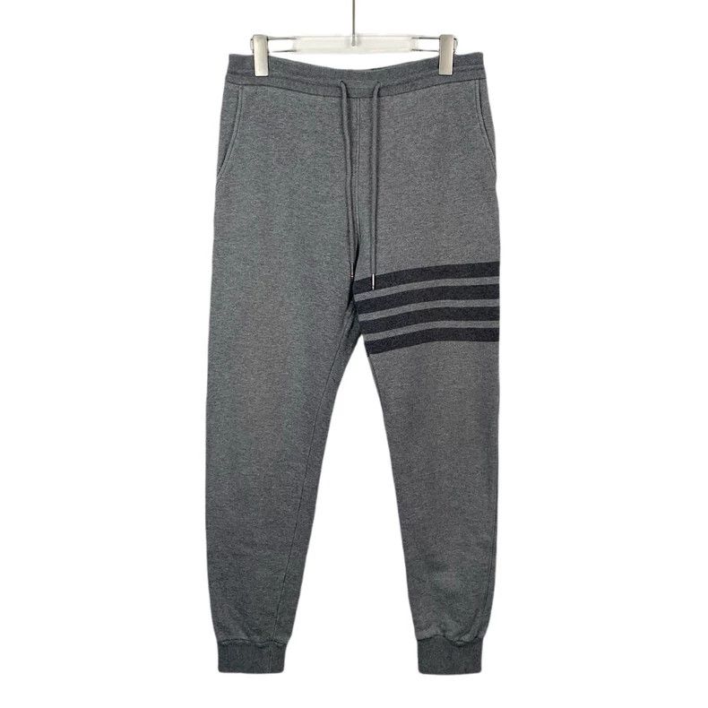 Thom Browne Thom Browne Gray Classic Elastic Pants - dmc Size US 32 / EU 48 - 1 Thumbnail