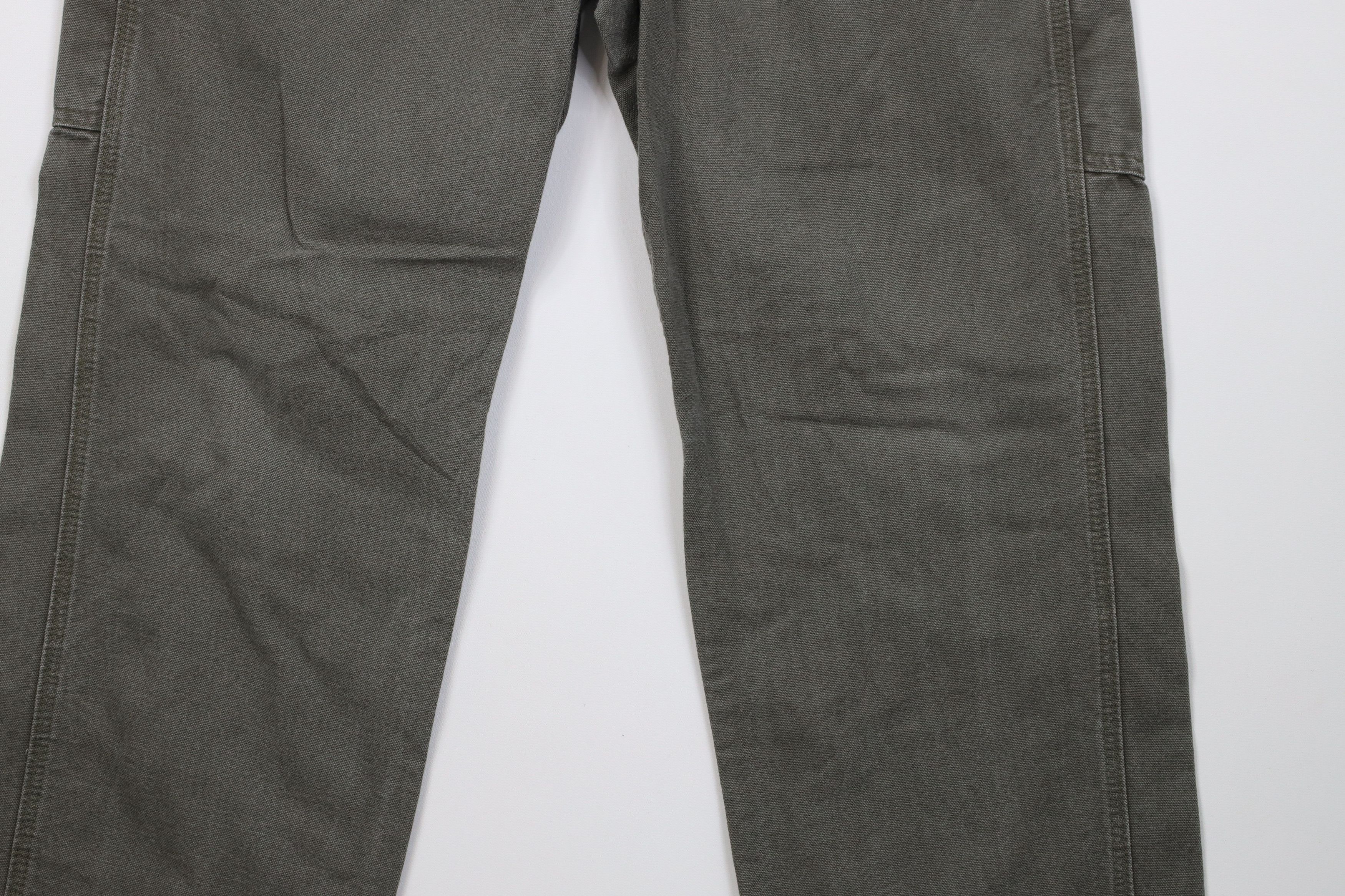 Carhartt Vintage Y2K Carhartt Wide Leg Dungaree Pants Moss Green Size US 34 / EU 50 - 4 Thumbnail