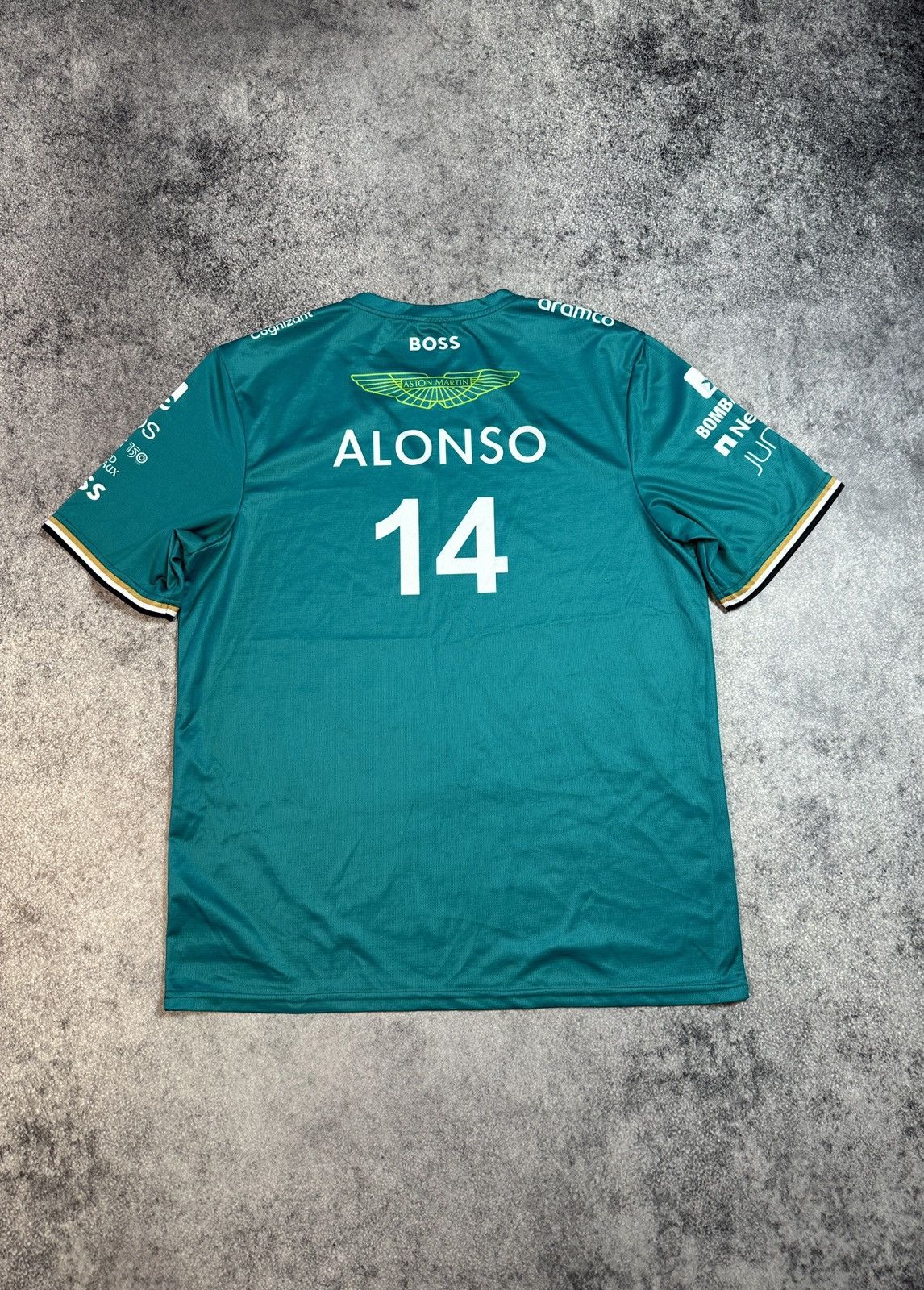 Formula 1 Boss Aston Martin 14 Alonso Formula One Team T-shirt 2XL Size US XXL / EU 58 / 5 - 5 Thumbnail
