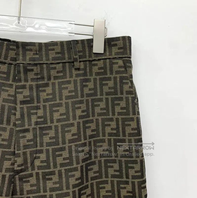 Fendi Fendi Brown Polyester Men's Shorts . Size US 27 - 3 Thumbnail